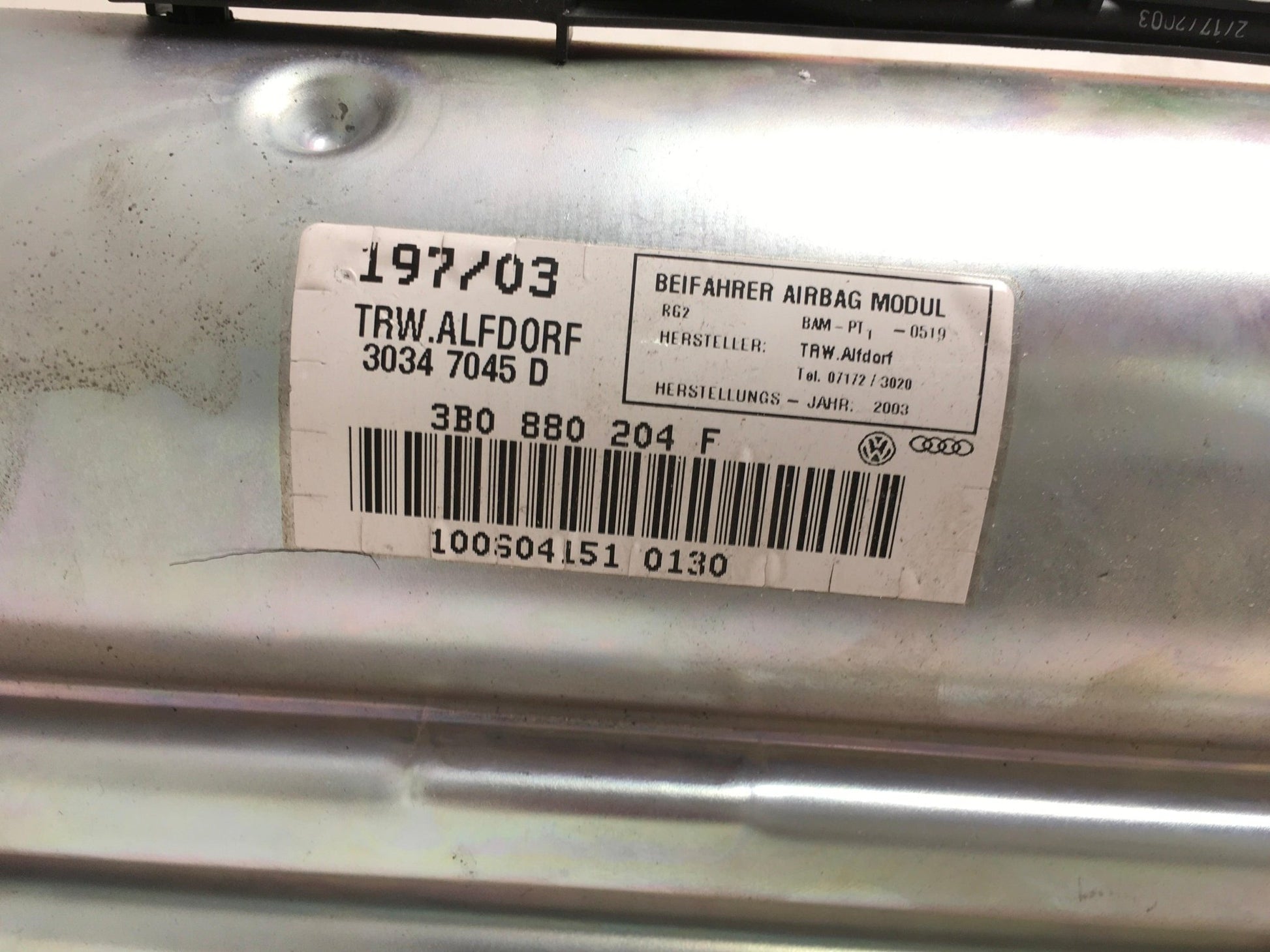 Airbag derecho Passat SuperB - 3B0880204F