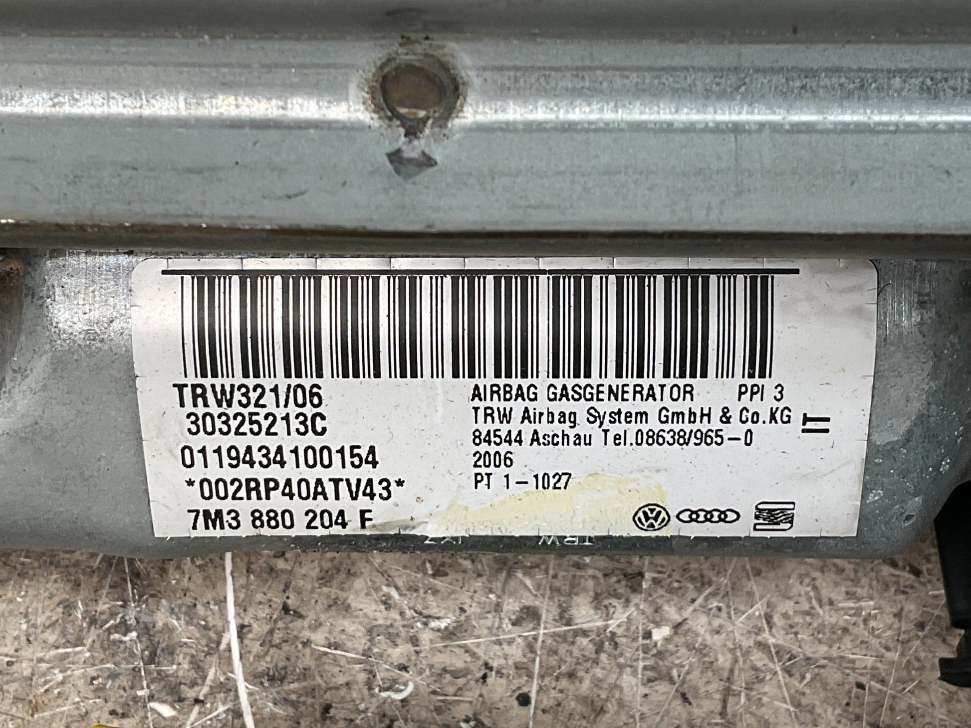 Airbag Pasajero Alhambra Galaxy Sharan - 7M3880204F