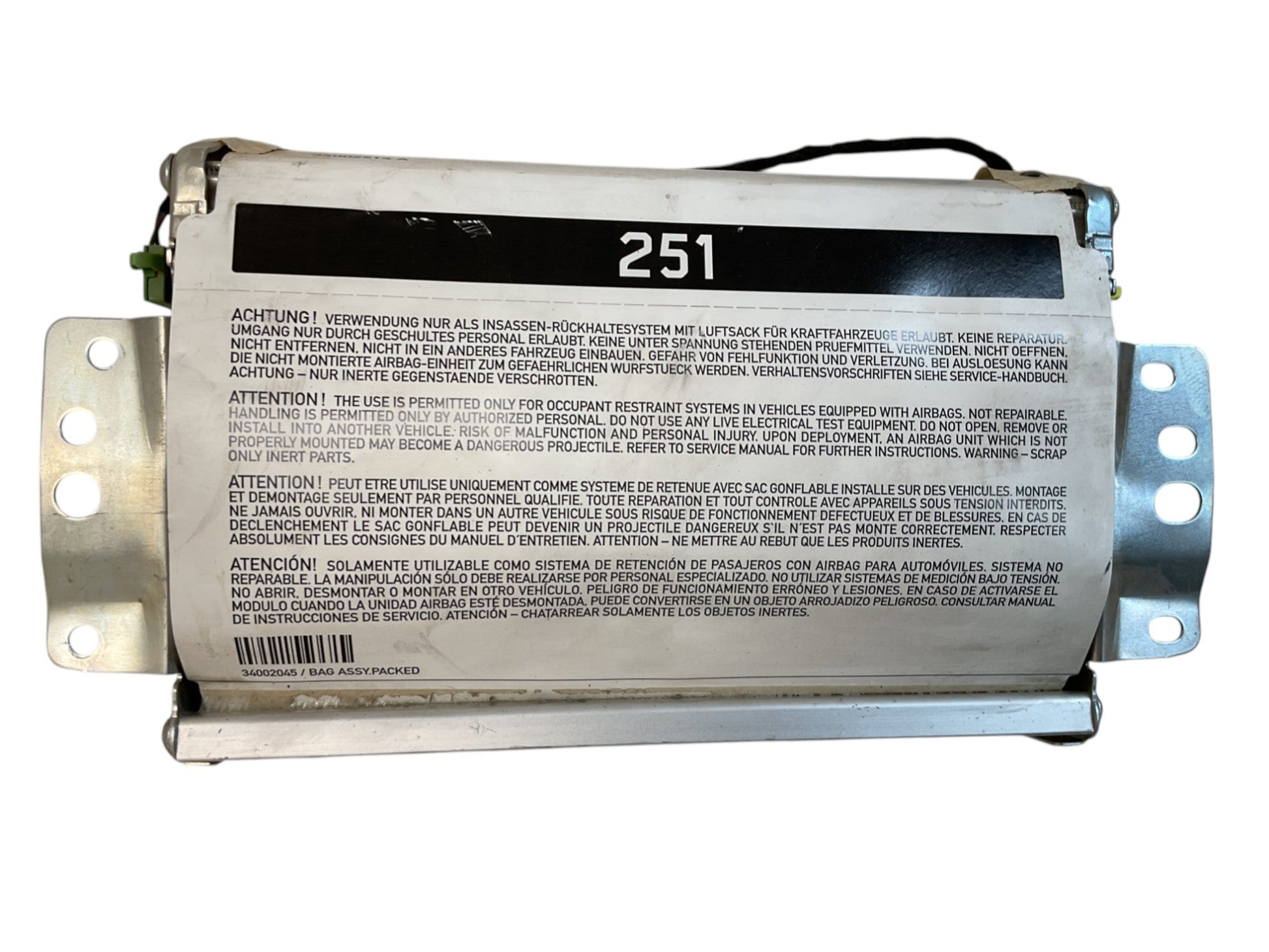 Airbag Pasajero Mercedes W251 2004 - 2017 - A2518600805 _