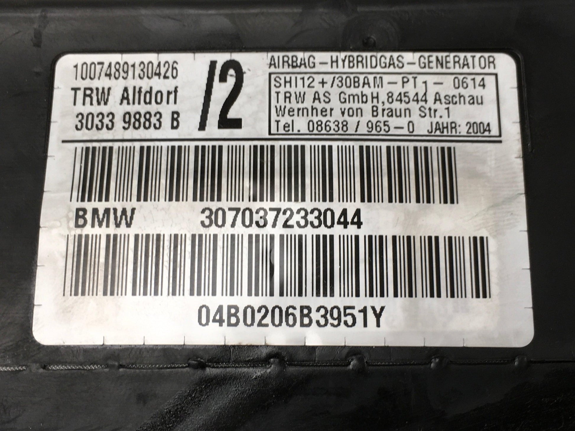 Airbag puerta del izq BMW X5 E53 - 307037233044