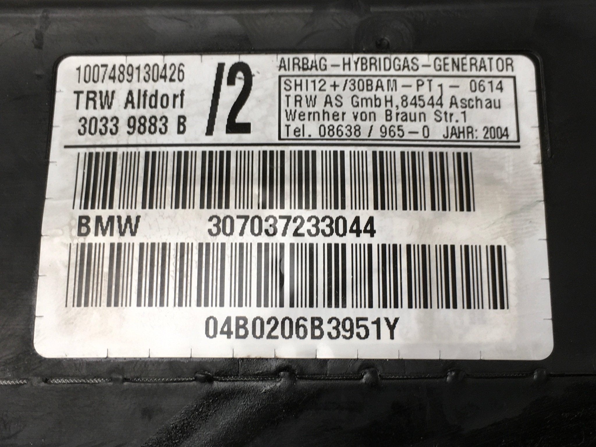 Airbag puerta del izq BMW X5 E53 - 307037233044