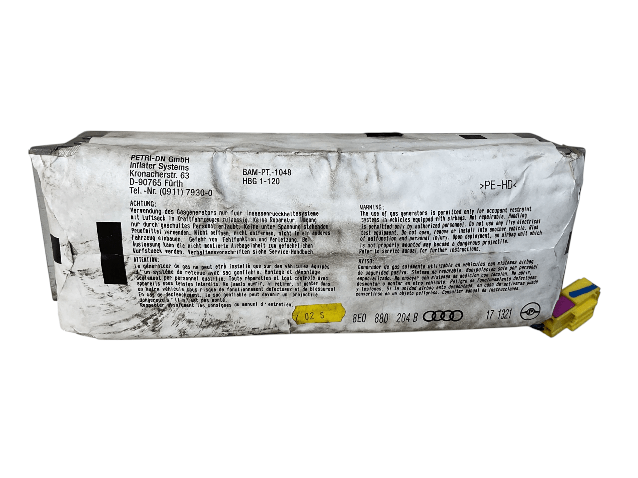 Airbag salpicadero Audi A4 2000 - 2006 - 8E0880204B