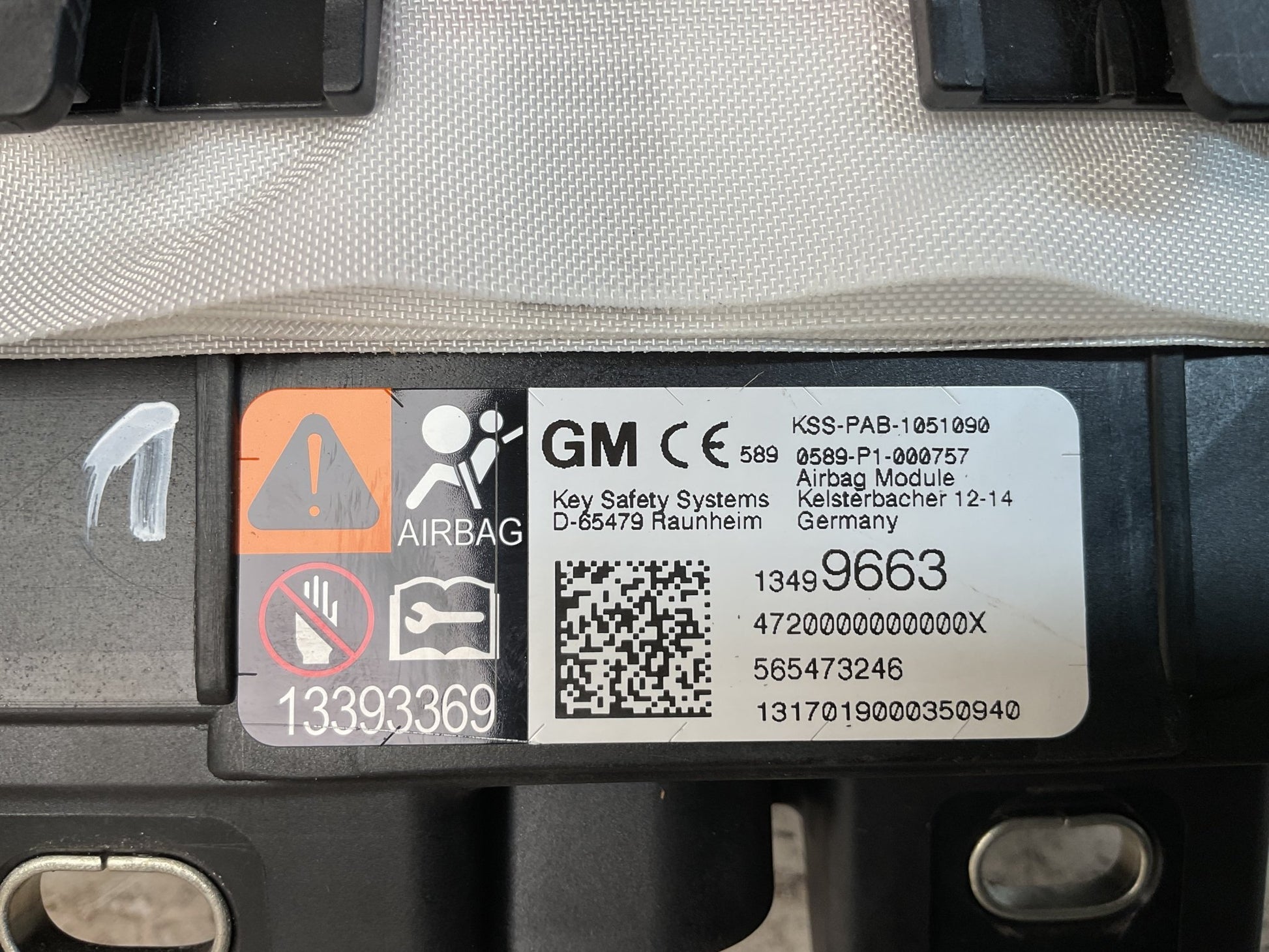 Airbag salpicadero Opel Astra K 2015 - 2021 - 13499663