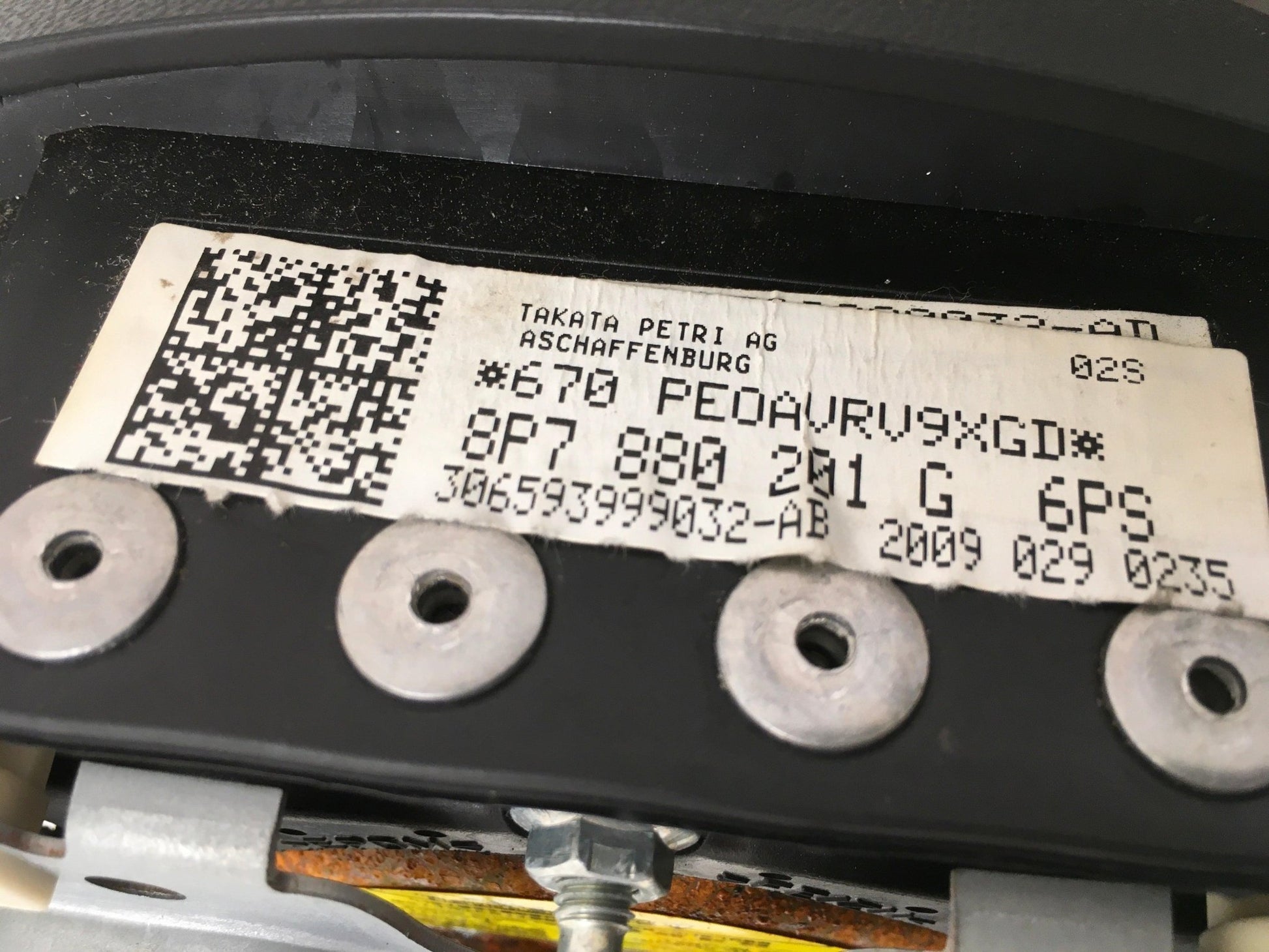 Airbag Volante Audi A3 8P - 8P7880201G