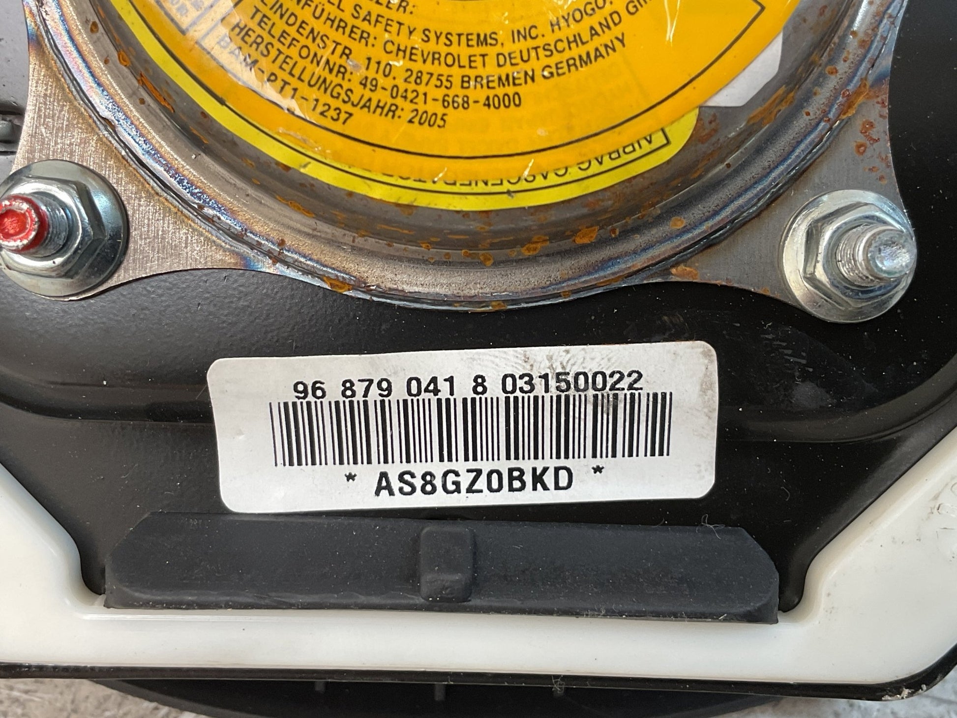 Airbag Volante Chevrolet Aveo 2006 - 201 - 968790418