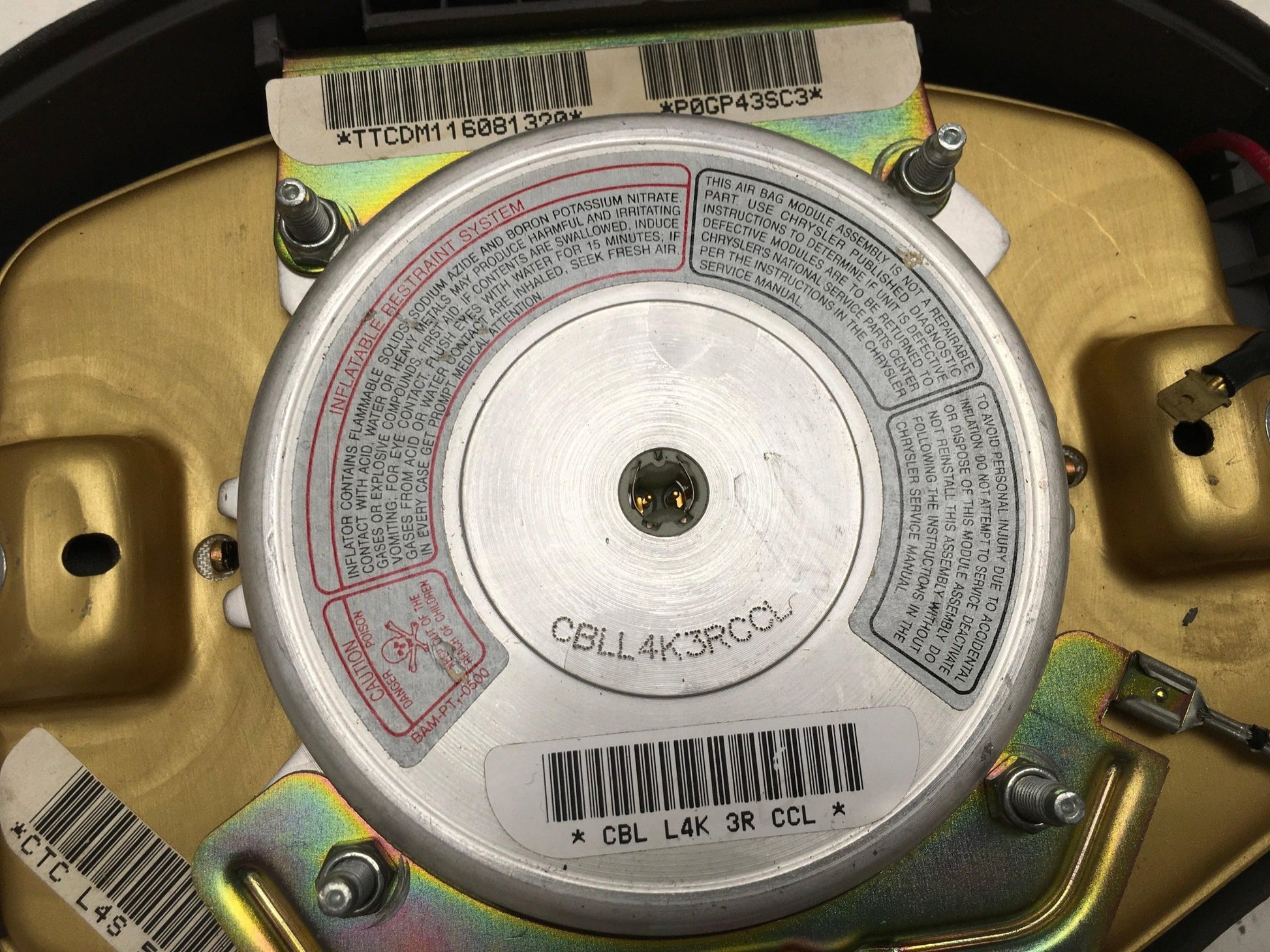 Airbag volante Chrysler Voyager III - P0GP43SC3