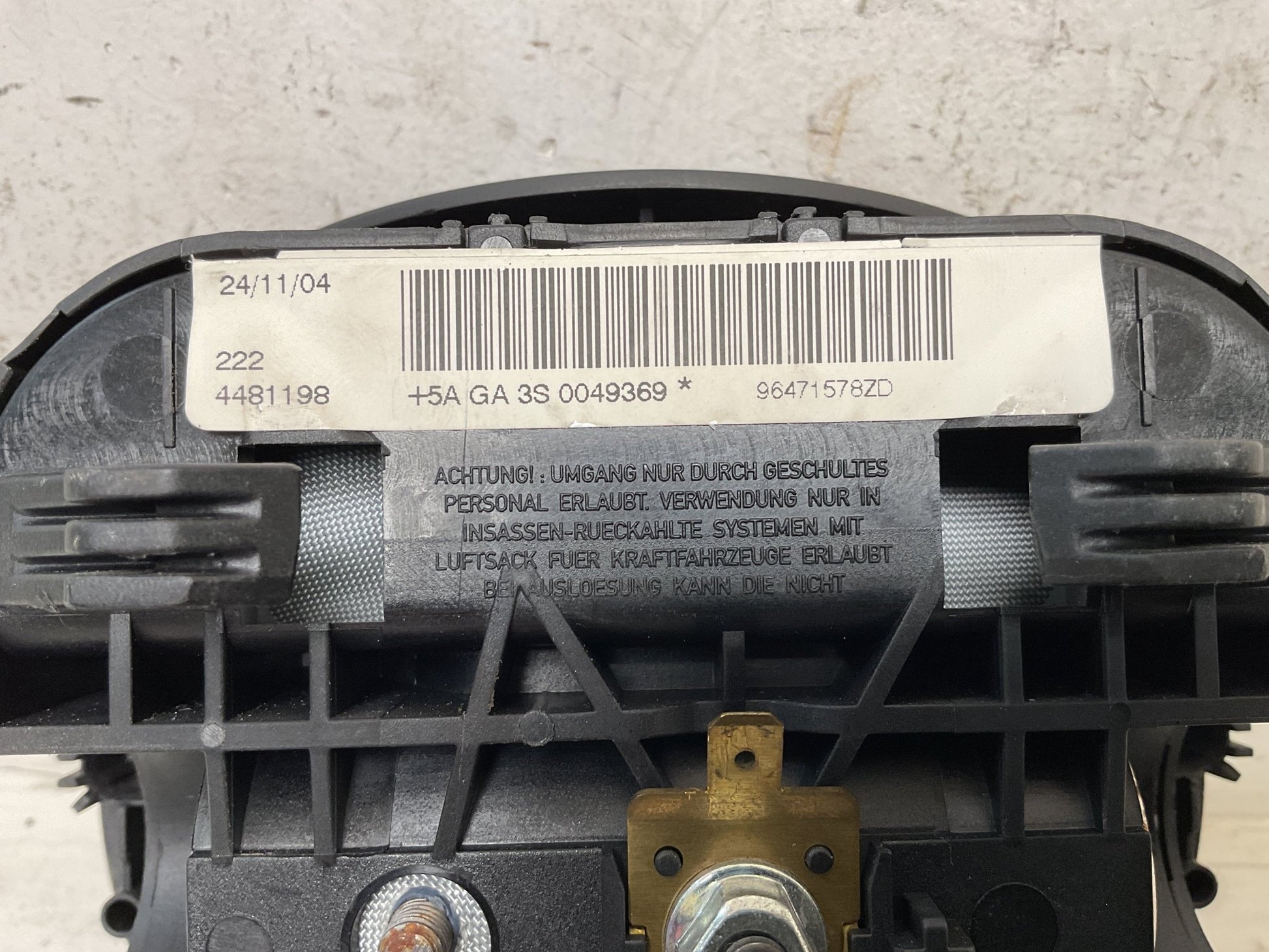 Airbag Volante Citroen C4 2004 - 2011 - 96471578ZD