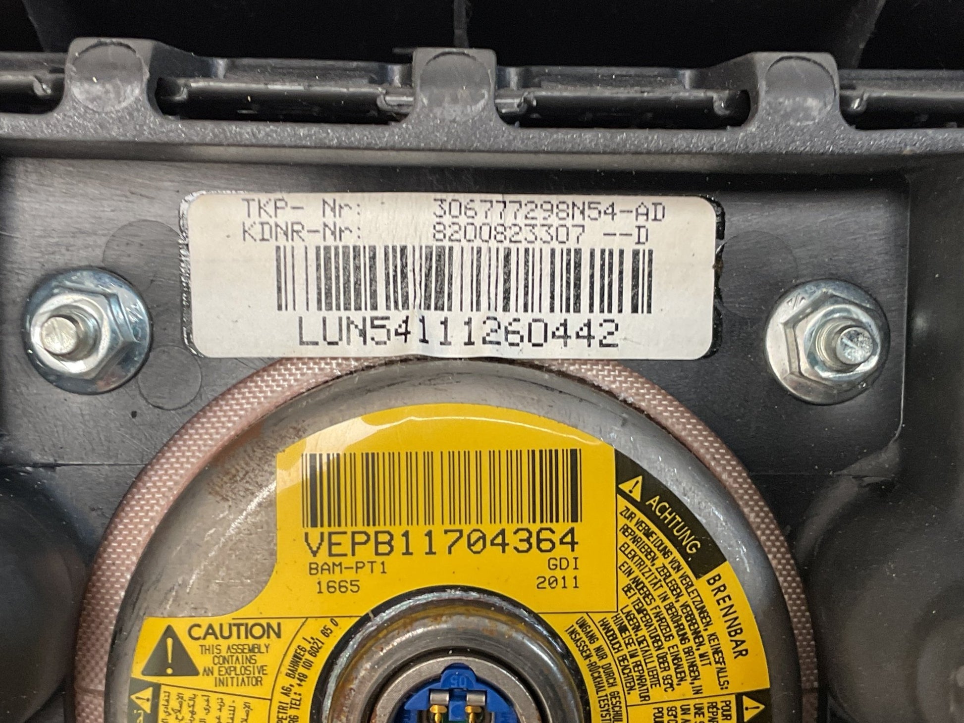 Airbag Volante Dacia Sandero/Logan 2004 - 2014 - 8200823307