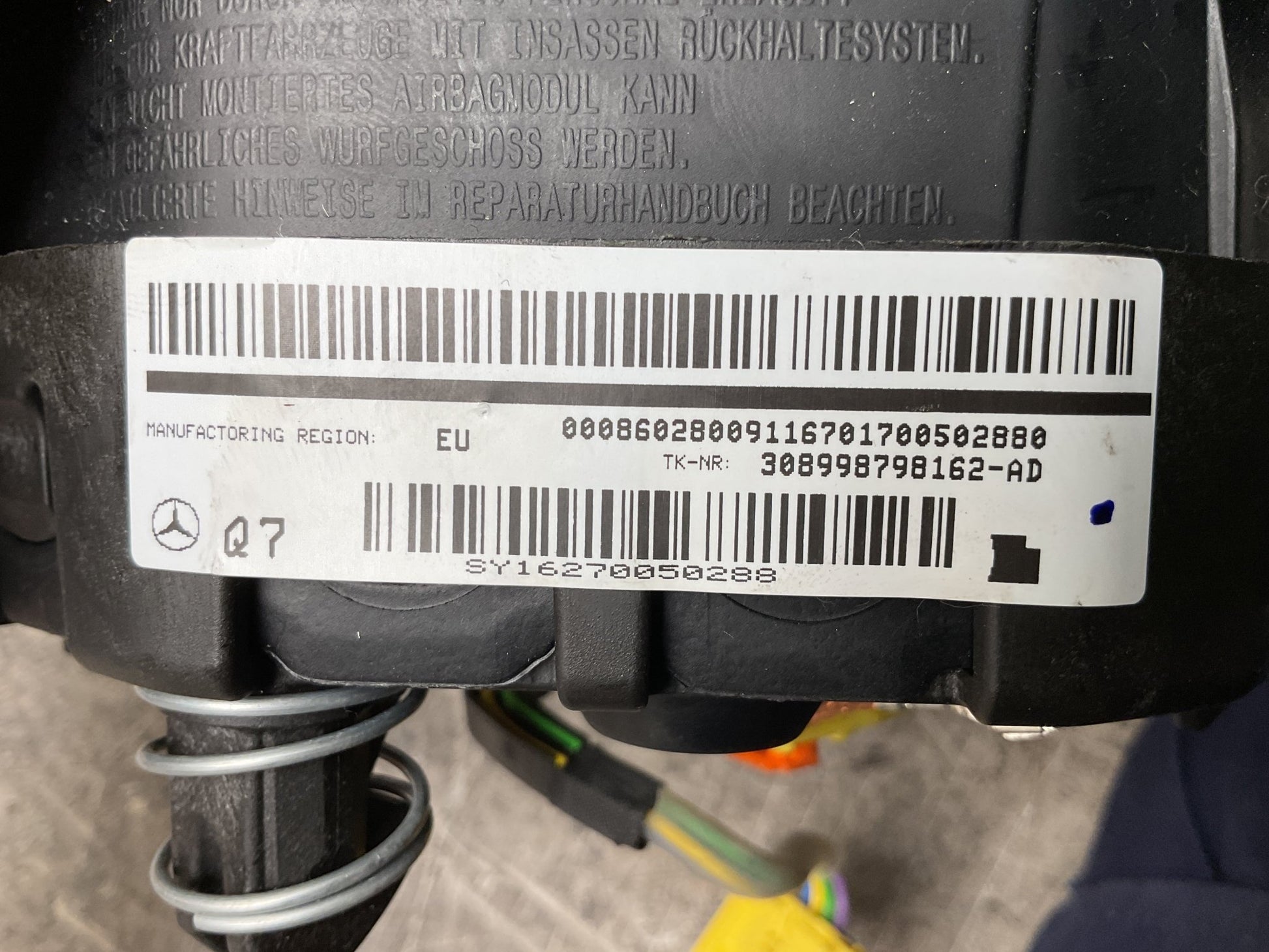 Airbag Volante Mercedes Clase C 2014 - 2023 - 308998798162