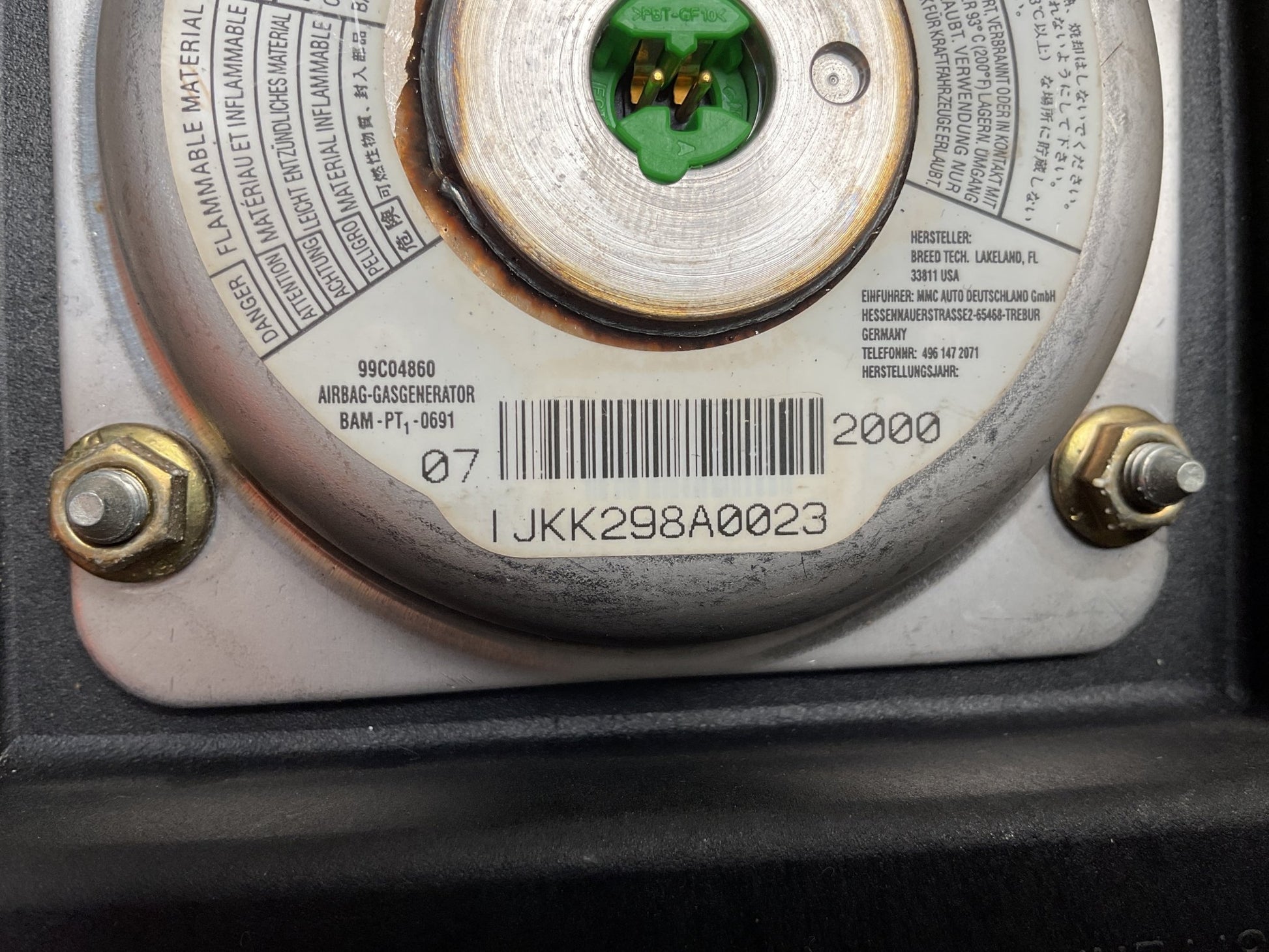 Airbag Volante Mitsubishi Pajero Pinin 98 - 07 - MR792326