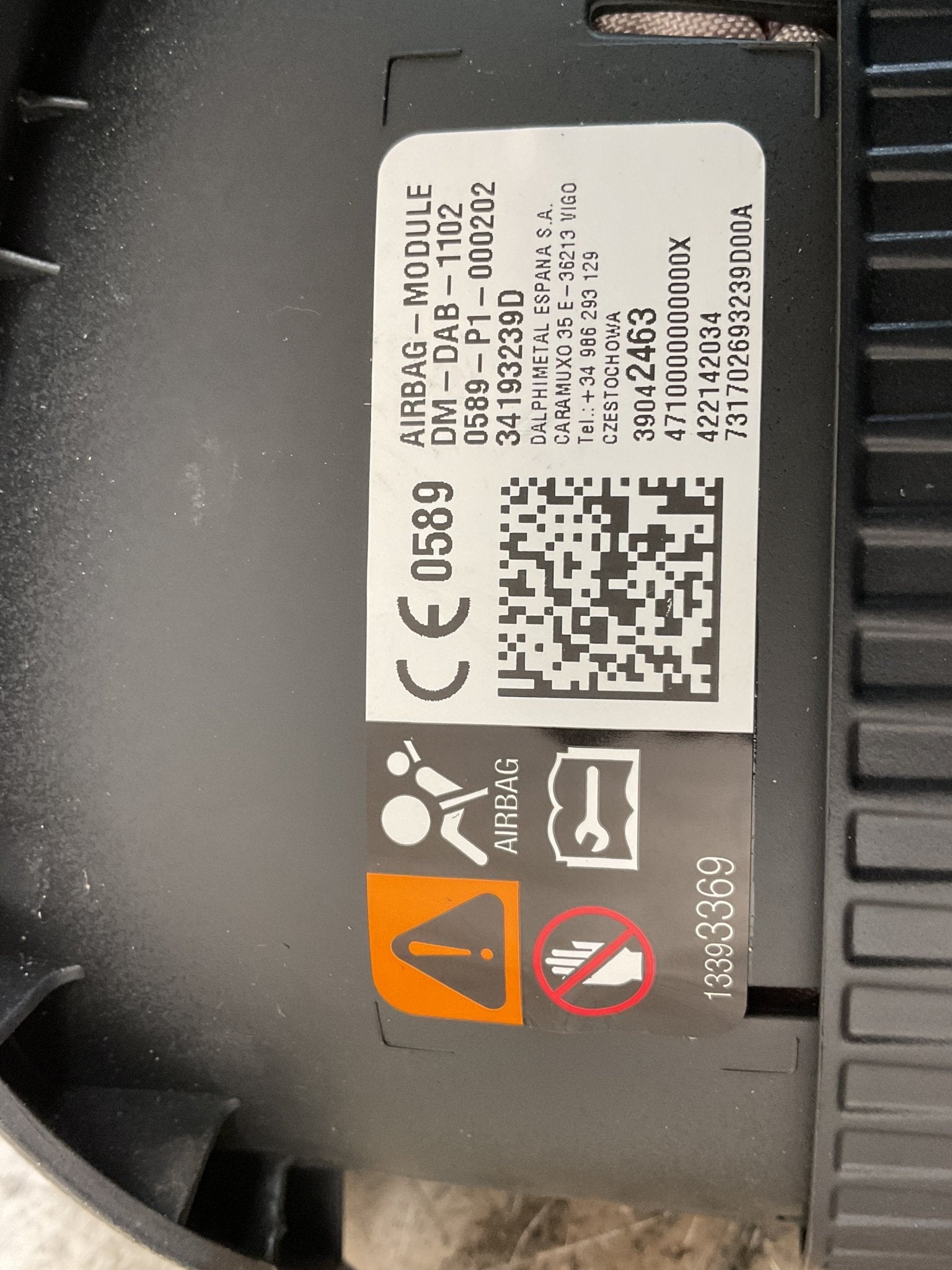 Airbag Volante Opel Astra 2015 - 2021 - 34210358C