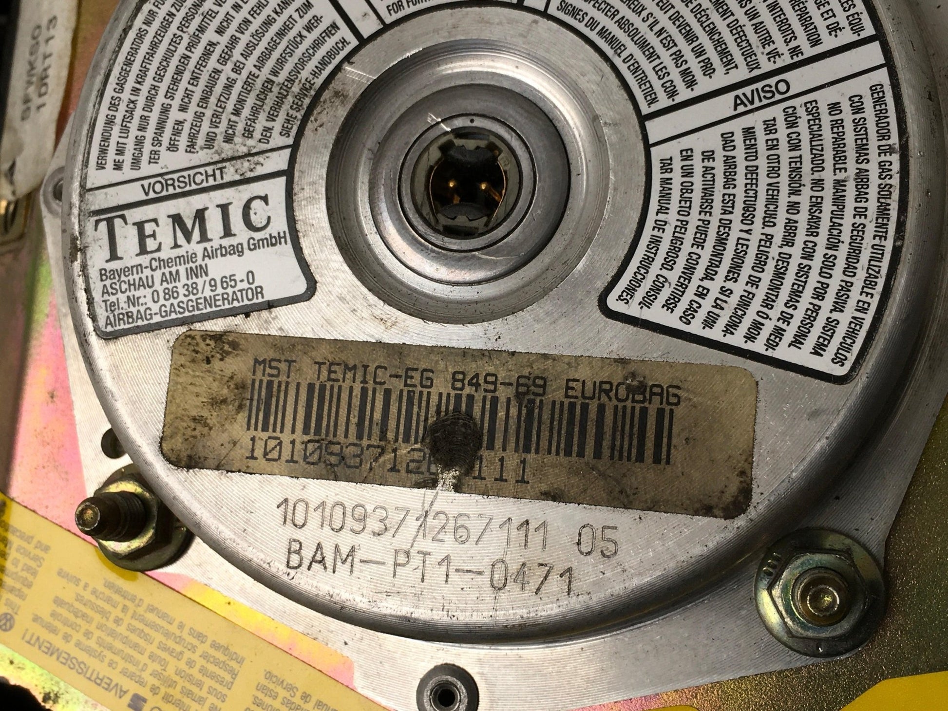 Airbag volante para Seat Toledo I/ Seat Ibiza II - 1L0880201