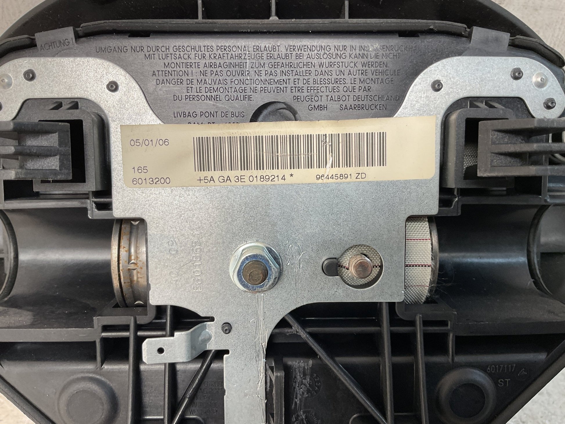 Airbag Volante Peugeot 407 2004 - 2011 - 96445891ZD