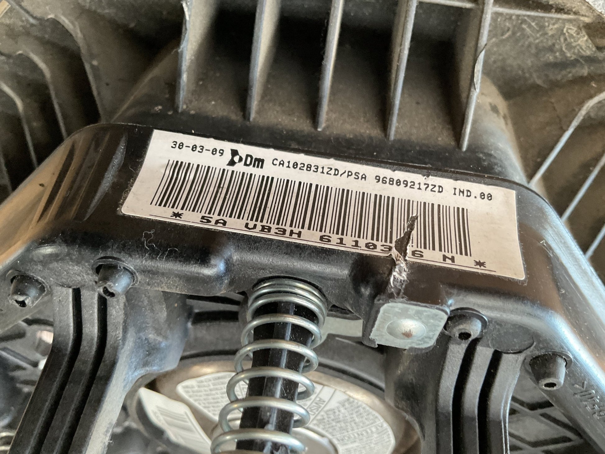 Airbag Volante Peugeot Partner 08-14 - 96809217ZD