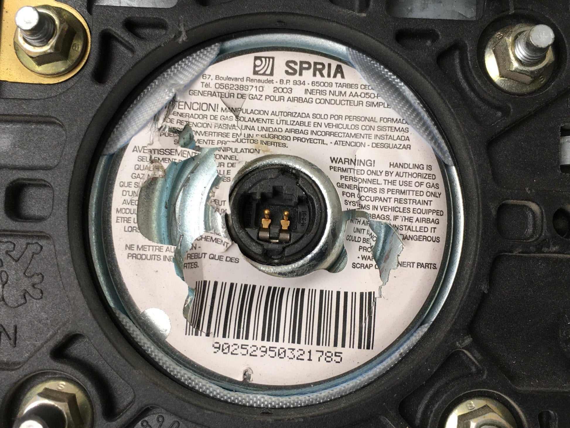 Airbag volante Peugeot Partner I - 96454029XT01