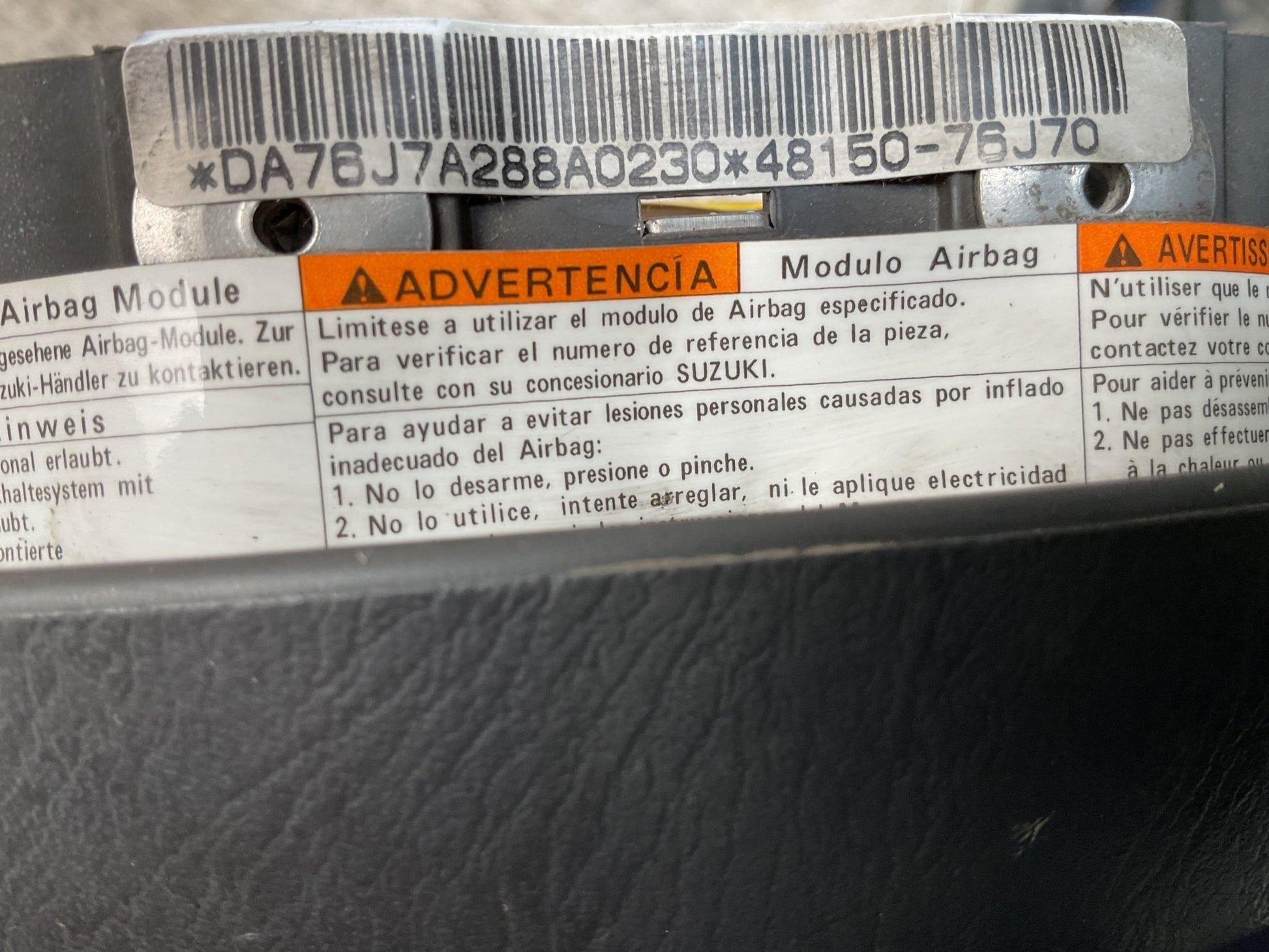 Airbag volante Suzuki Jimny 1998 - 2018 - 4815076J70