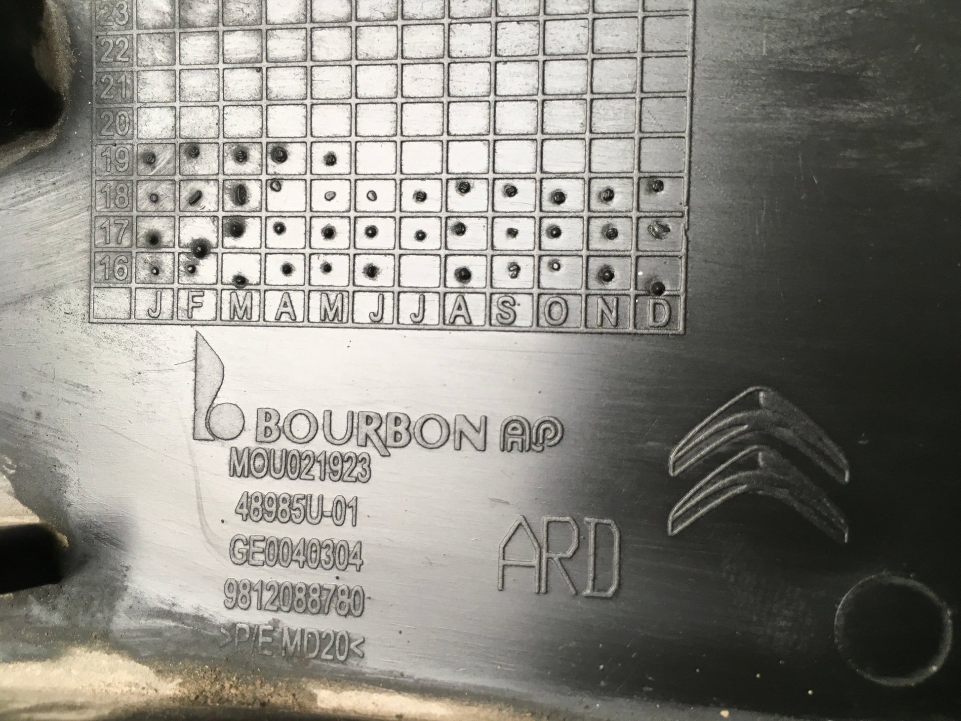 Aletin tra dcho Citroen C3 III SX - 9812088780