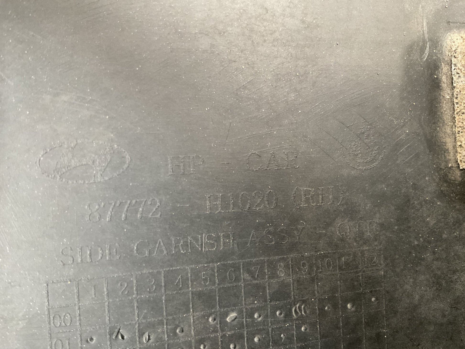 Aletin tra dcho Hyundai Terracan - 87772H1020