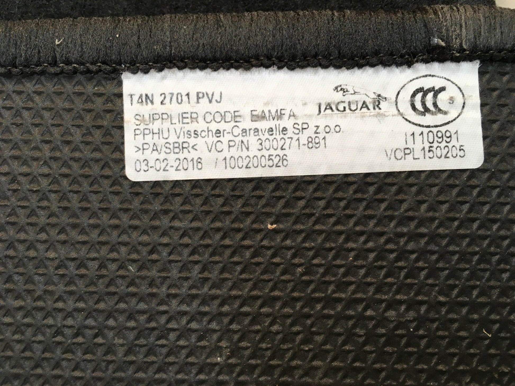 Alfombras Jaguar XE X760 - T4N2701PVJ
