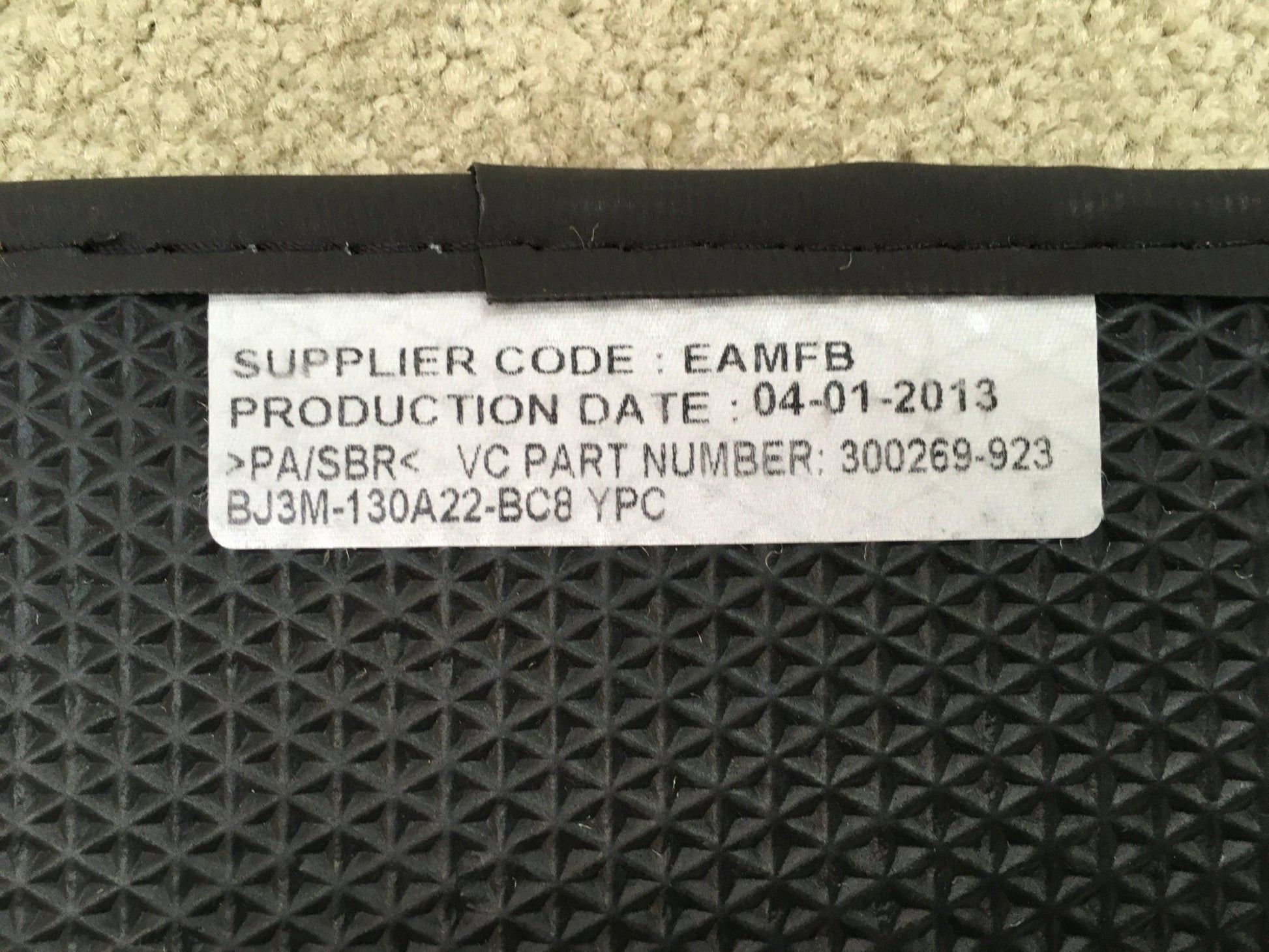 Alfombrillas Ranger Rover Evoque L538 - BJ3M130A22BC8