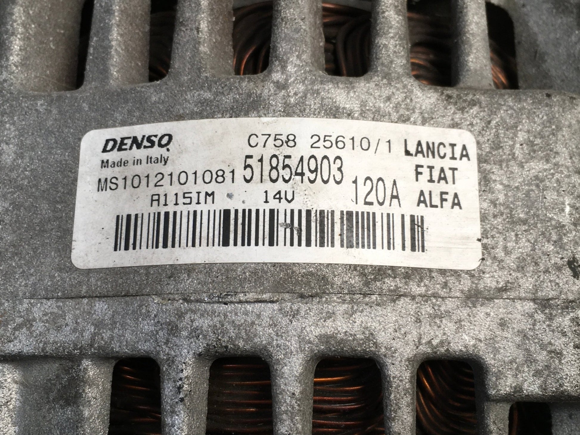 Alternador Alfa Fiat Lancia 51854903 - 51854903