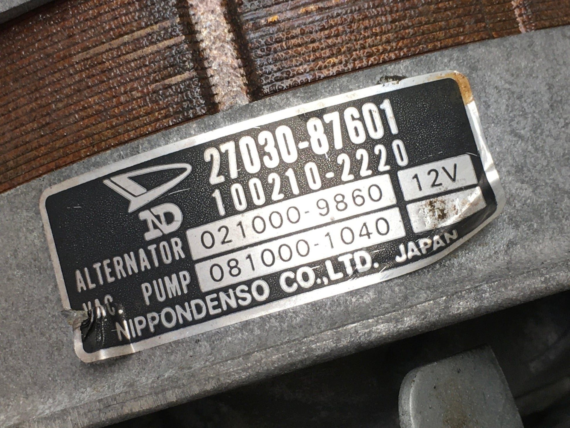 Alternador Daihatsu Feroza F300 - 2703087601