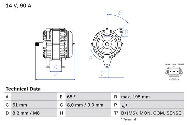 Alternador Ford Focus 1998-2004 - 98AB10300JC