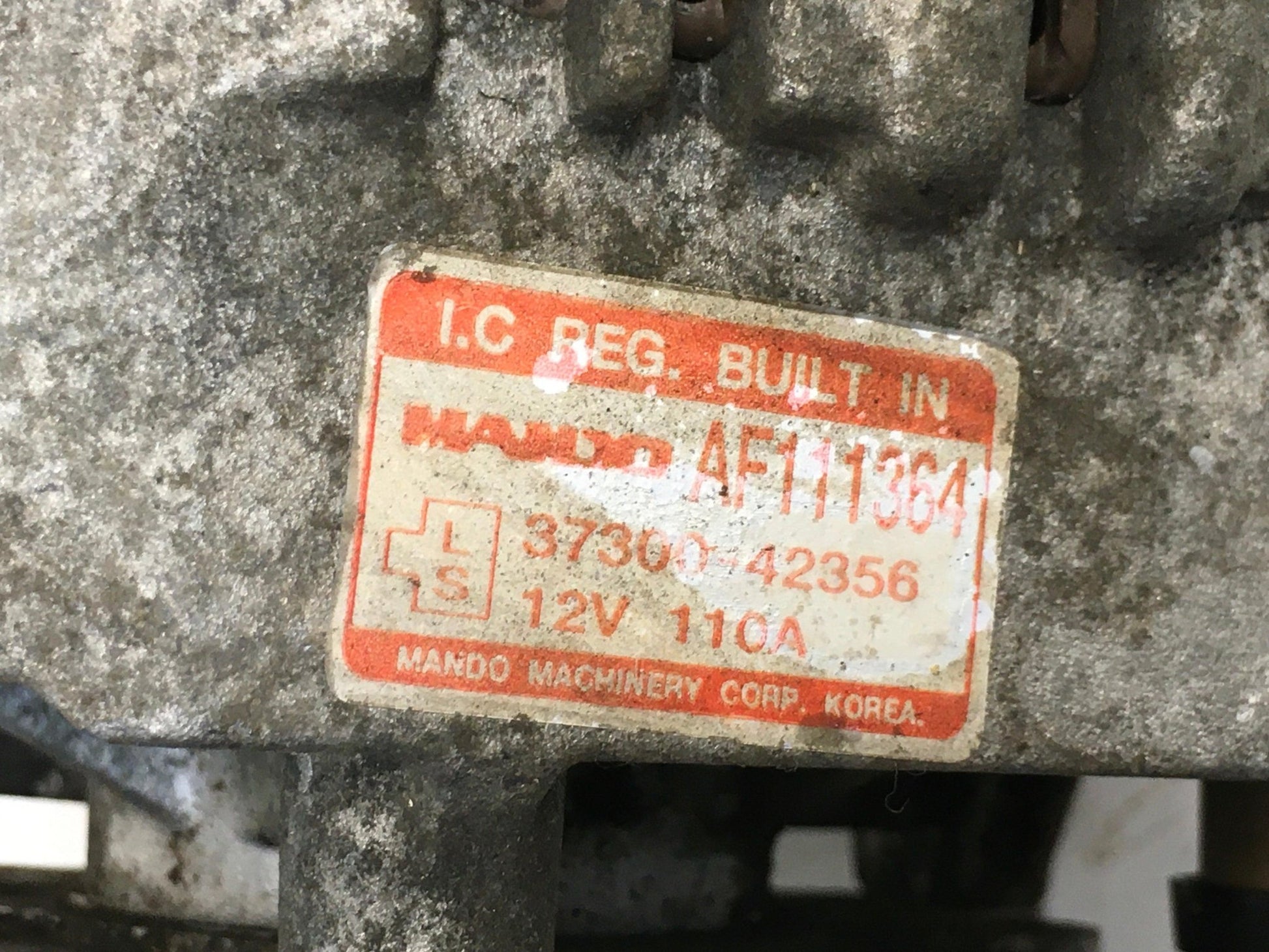 Alternador Hyundai 3730042356 - 3730042356