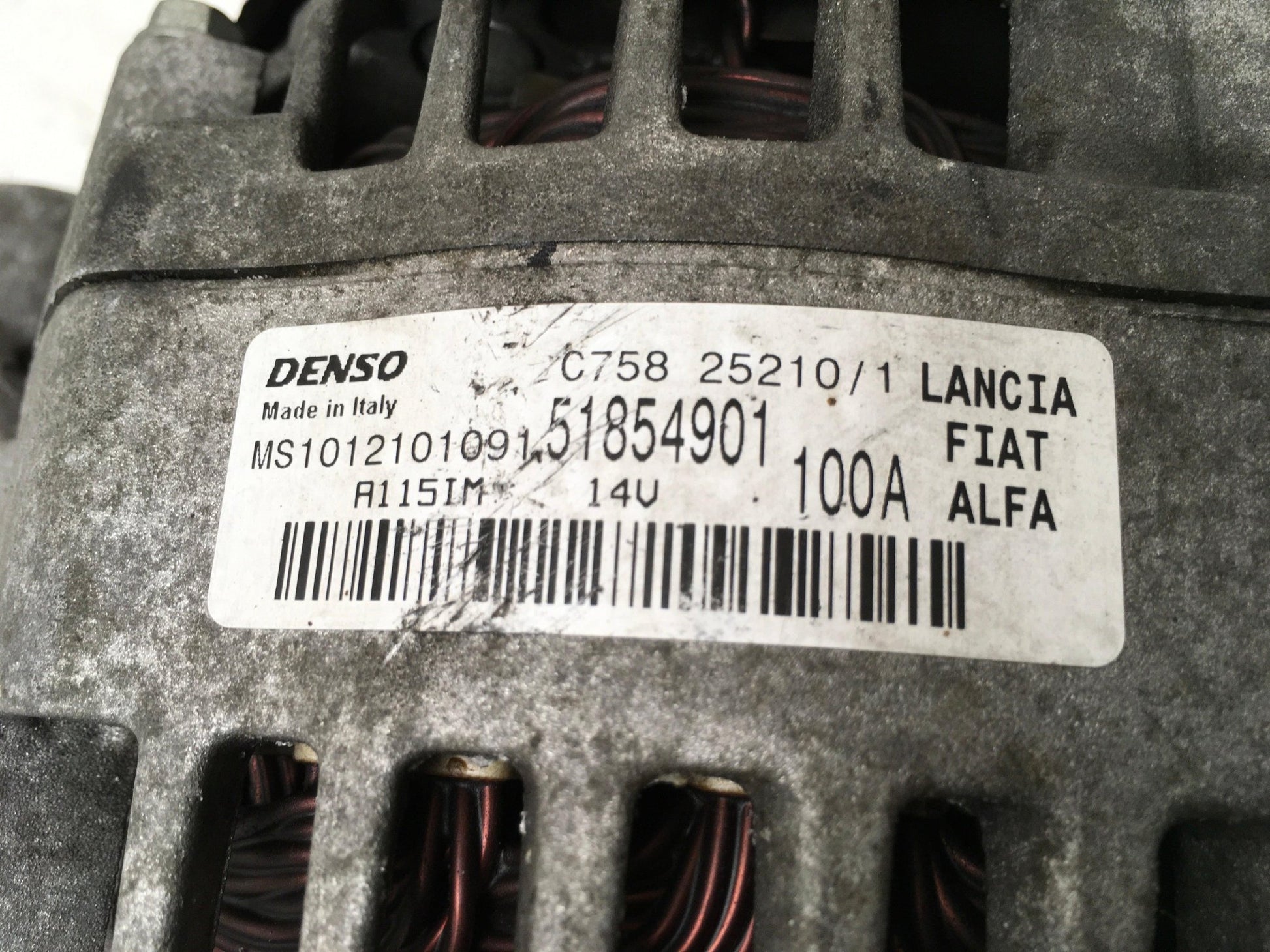 Alternador Lancia Fiat Alfa 51854901 - 51854901