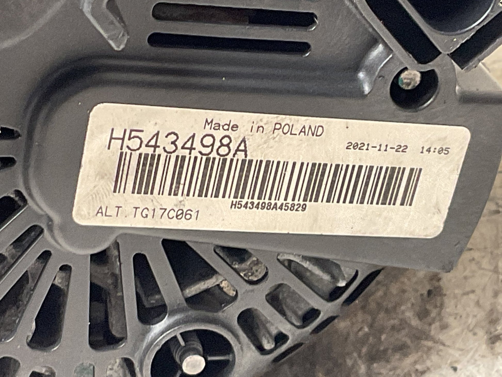 Alternador Mercedes Vito Sprinter 2003 - 2014 - H543498A