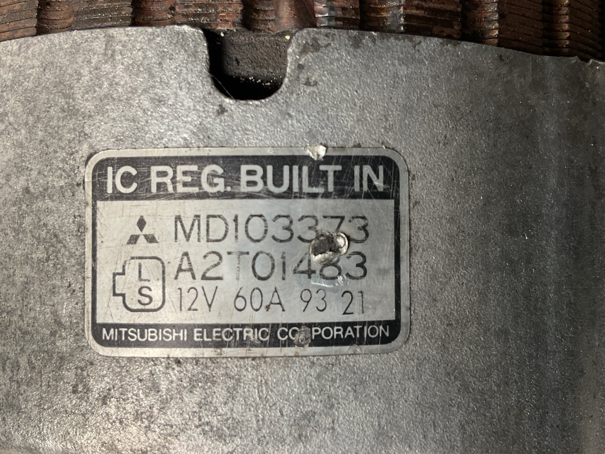 Alternador Mitsubishi MD103373 - MD103373 _