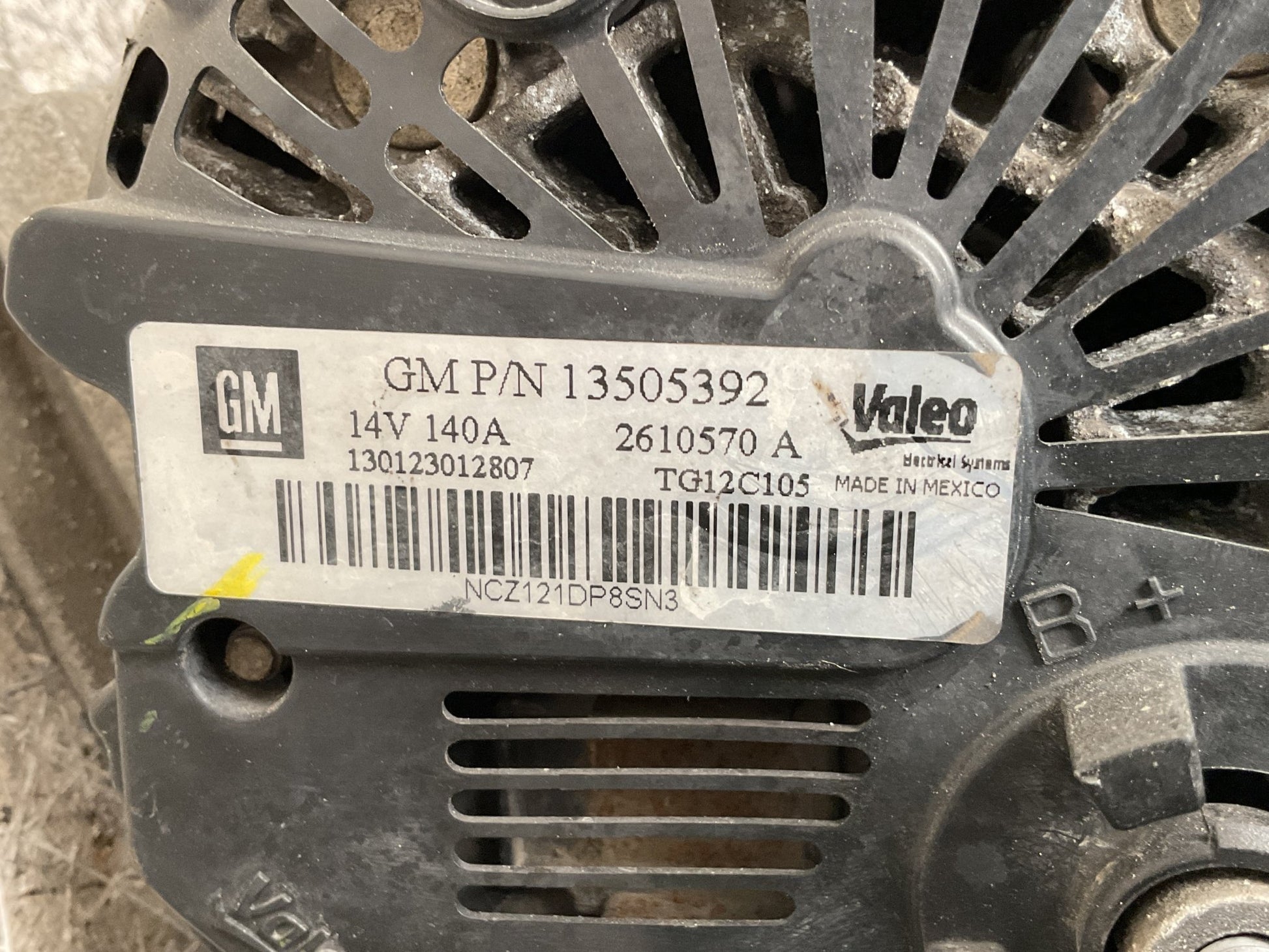 Alternador Opel Chevrolet 13505392 - 13505392