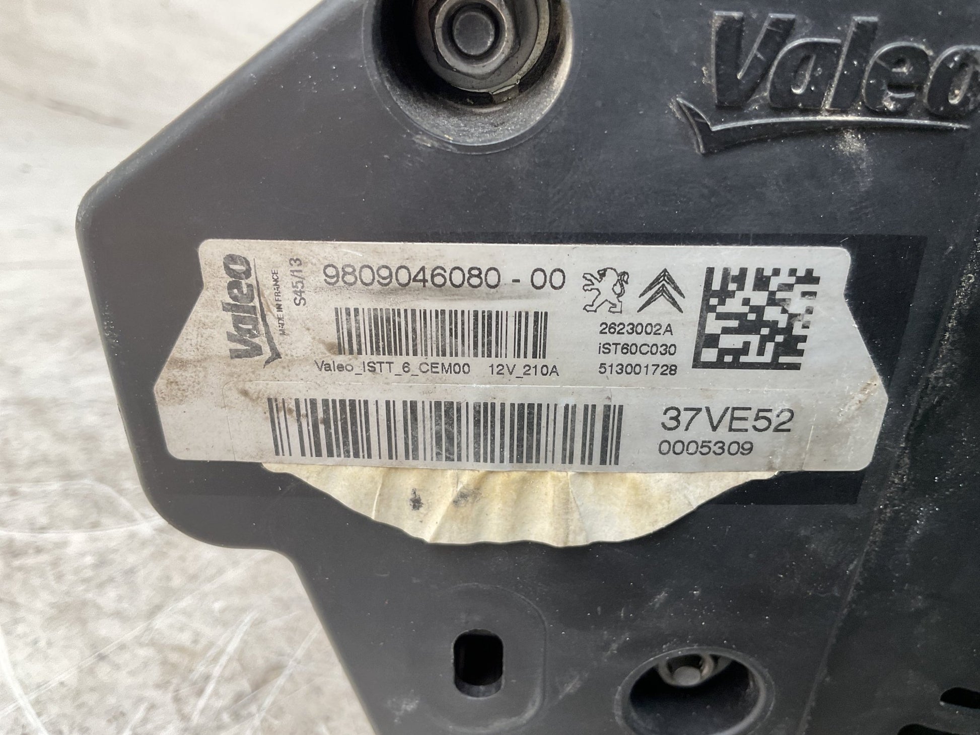 Alternador PSA 9809046080 - 9809046080