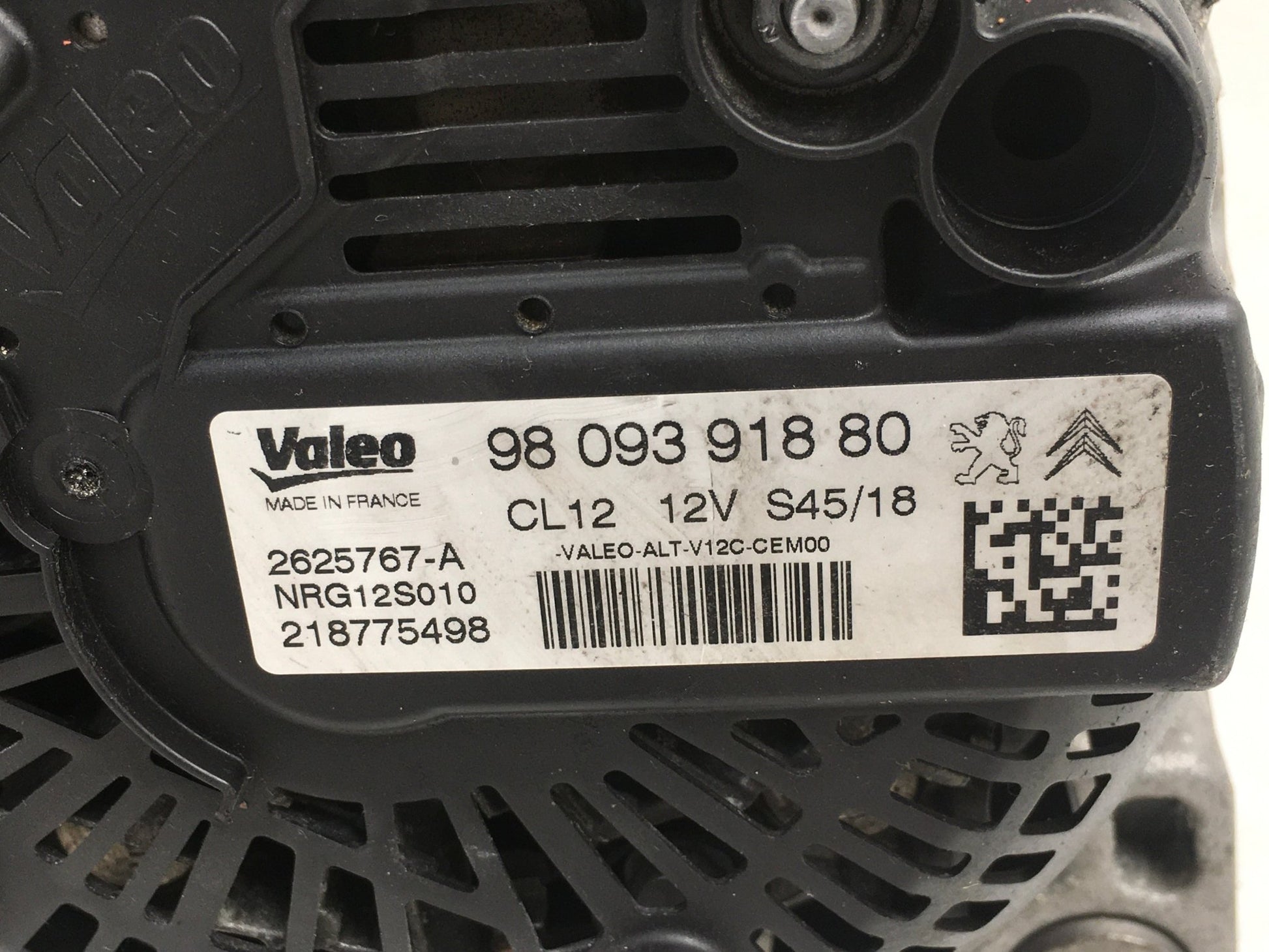 Alternador PSA 9809391880 - 9809391880 _