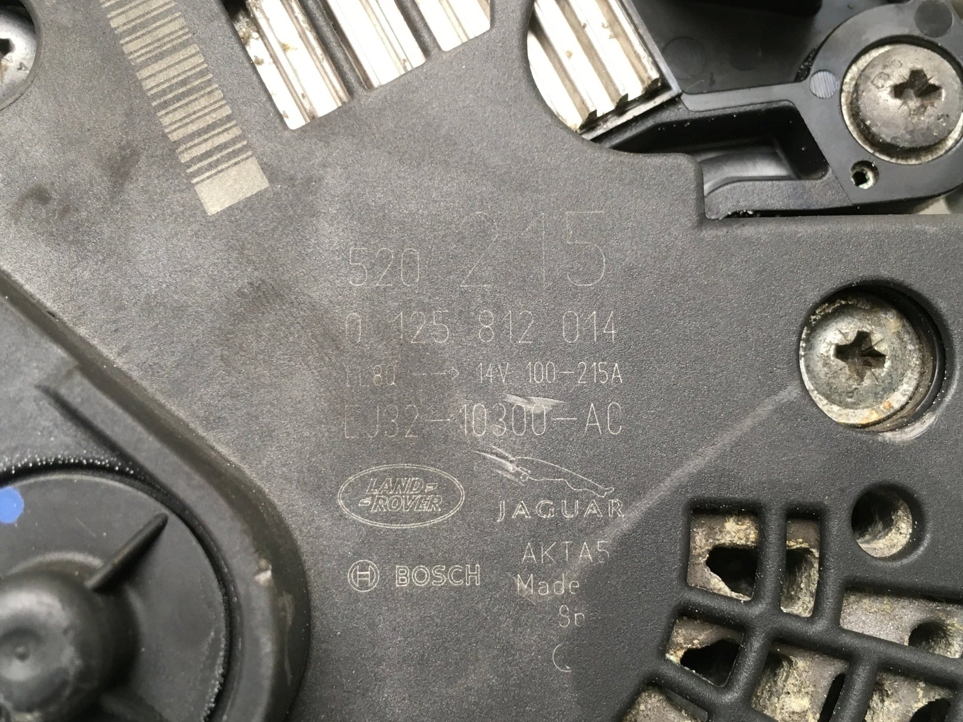 Alternador Range Rover Evoque L538 - EJ3210300AC