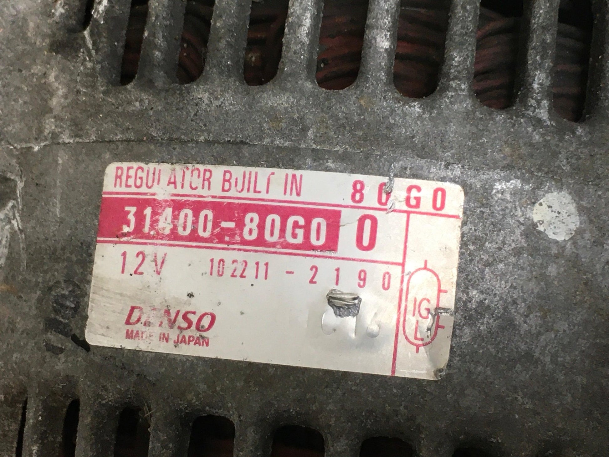 Alternador Suzuki 3140080G0 - 3140080G0