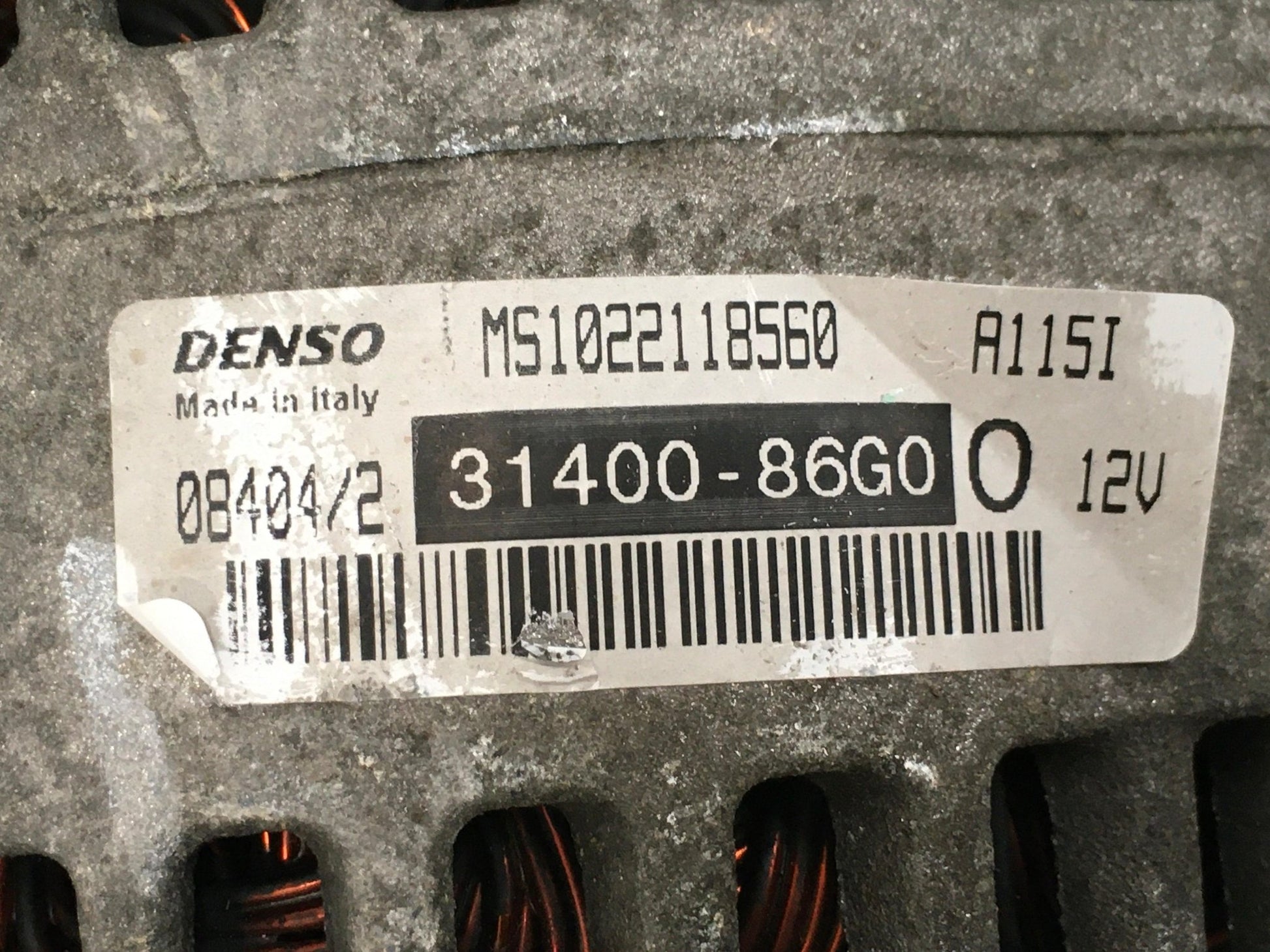 Alternador Suzuki 3140086G0 - 3140086G0