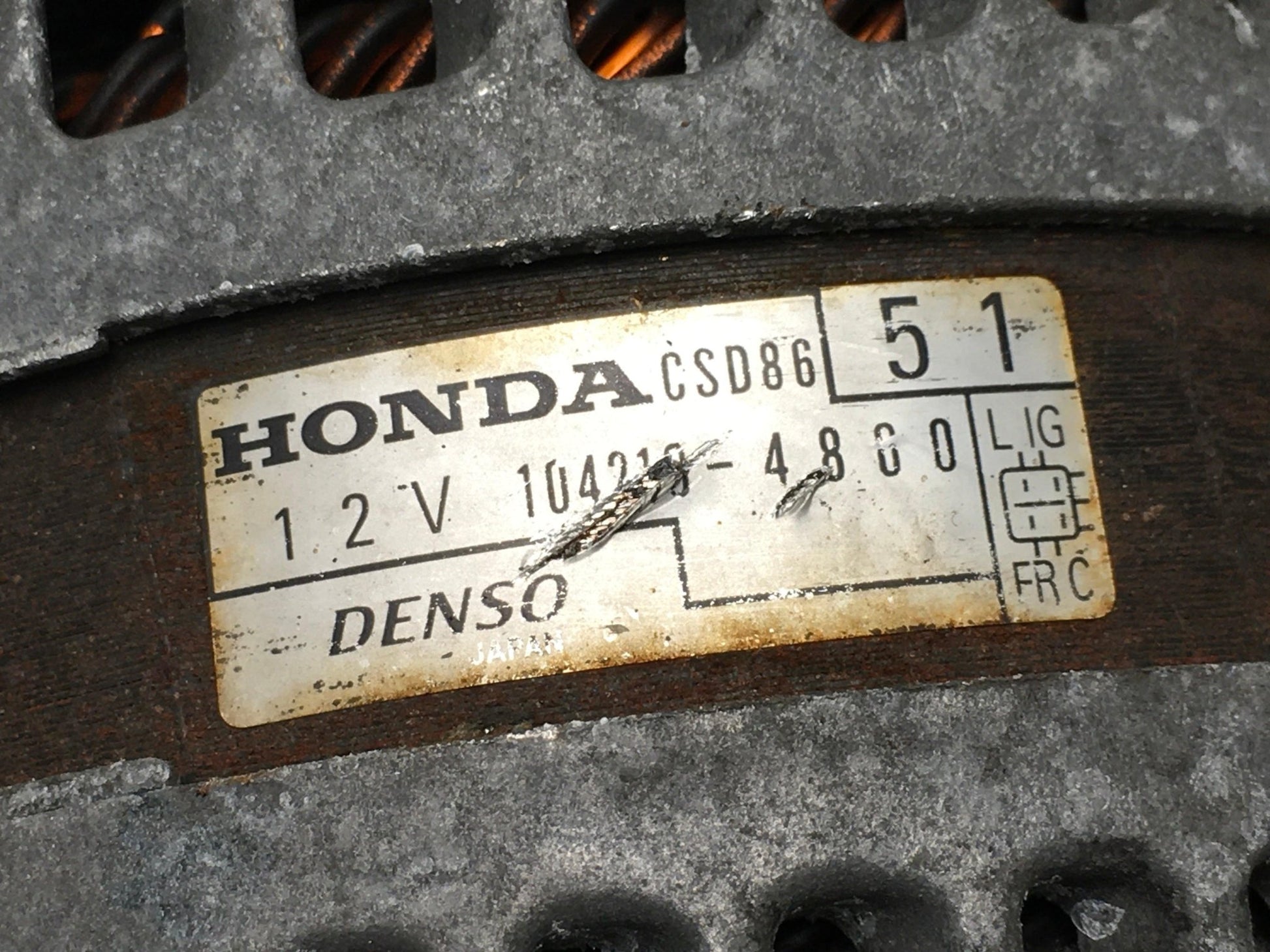 Alternador Toyota 1042104800 - 1042104800