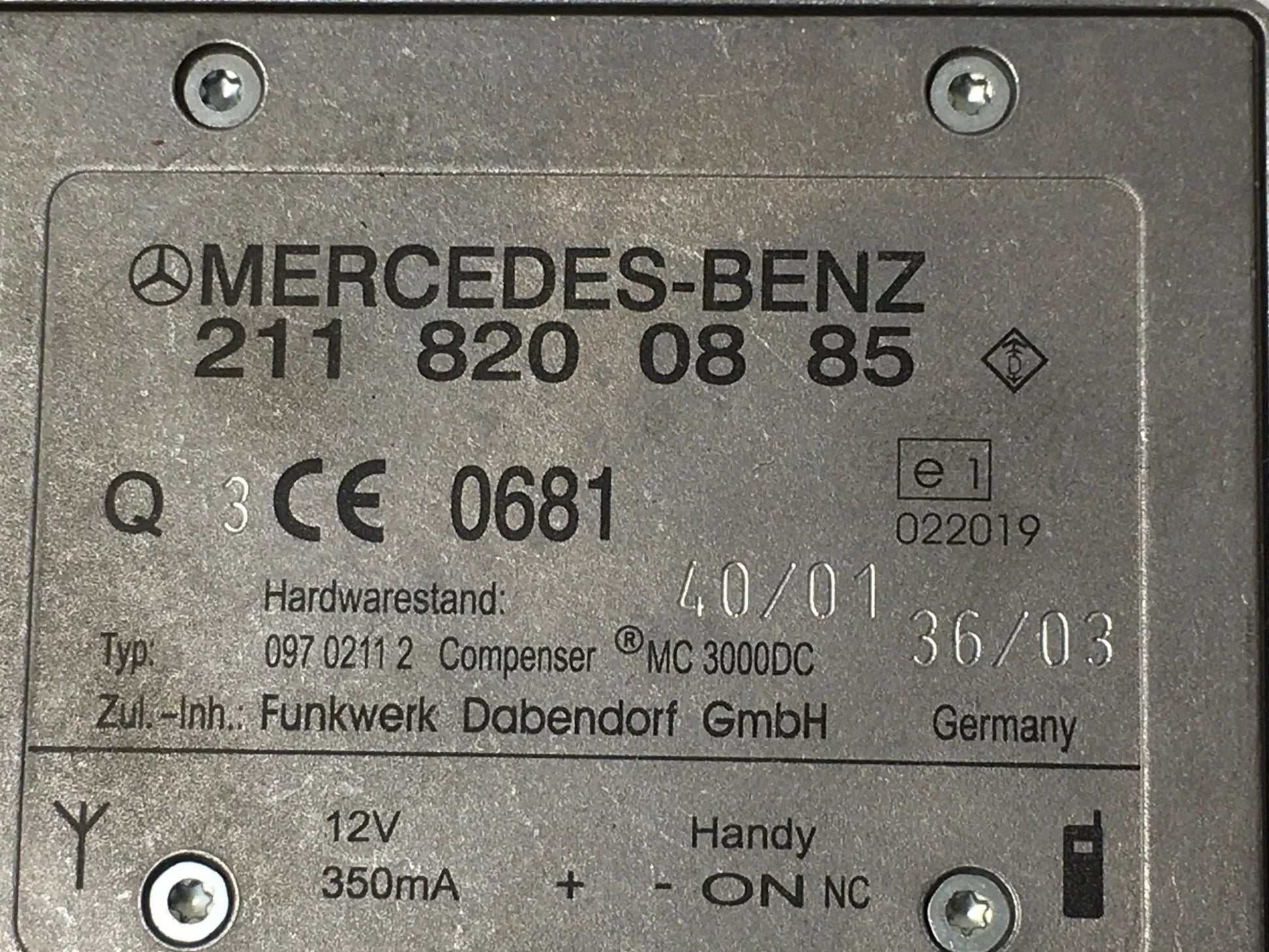Amplificador Antena Mercedes 2118200885