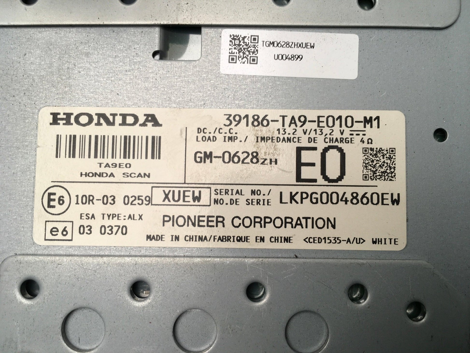 Amplificador Audi Honda Civic IX - 39186TA9E010M1