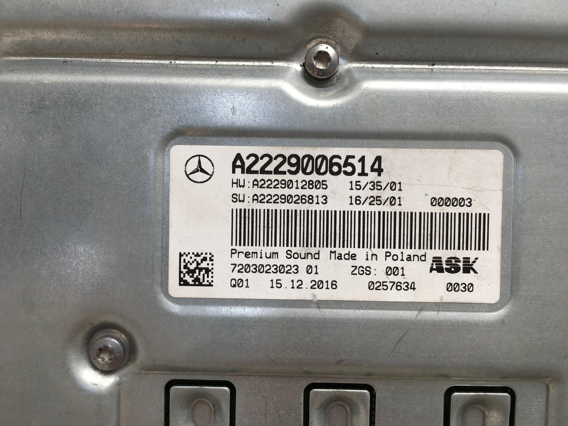 Amplificador Audio Mercedes A2229006514 - A2229006514