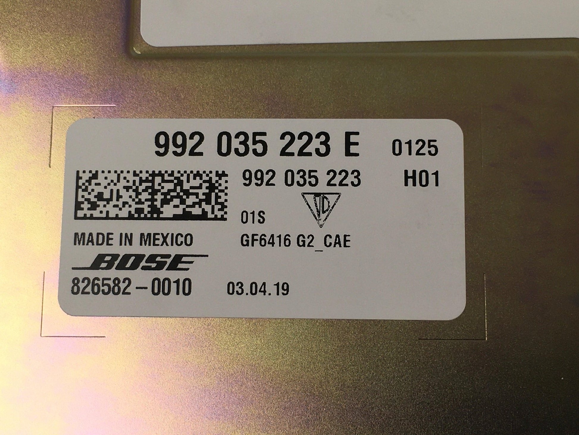 Amplificador sonido Porsche 992 - 992035223E