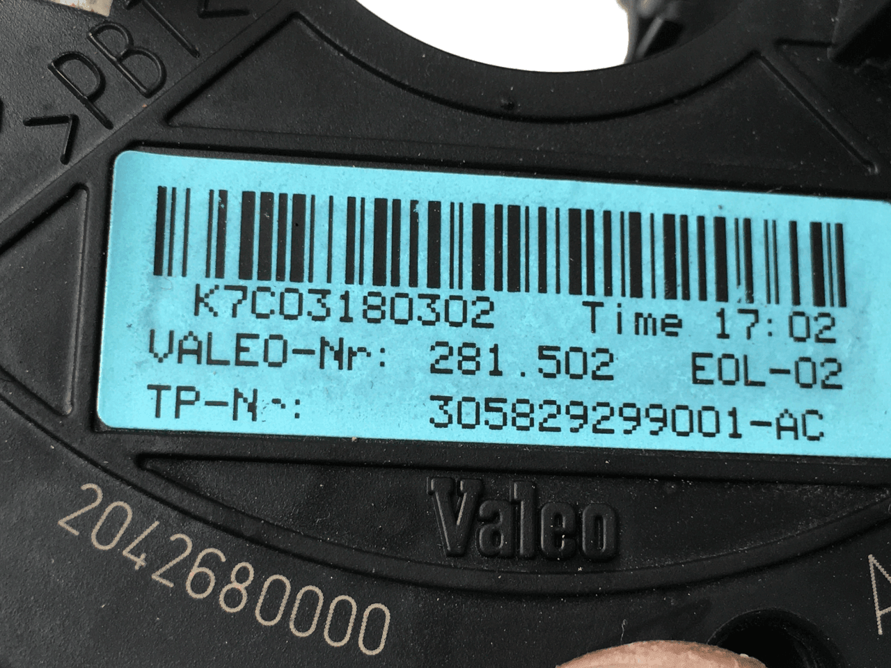 Anillo airbag Mercedes Sprinter - 305829299001