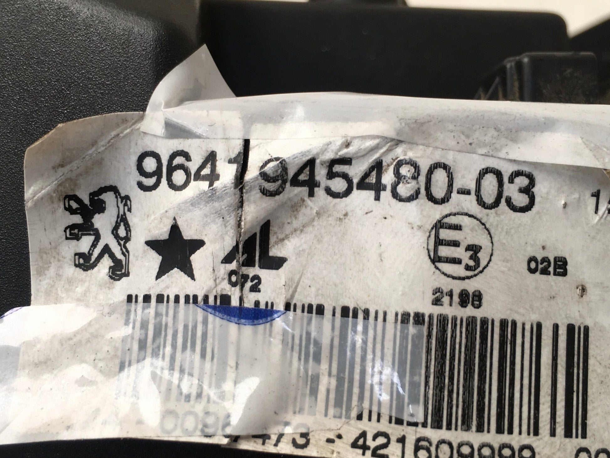 Antiniebla dcho Peugeot 407 - 9641945480