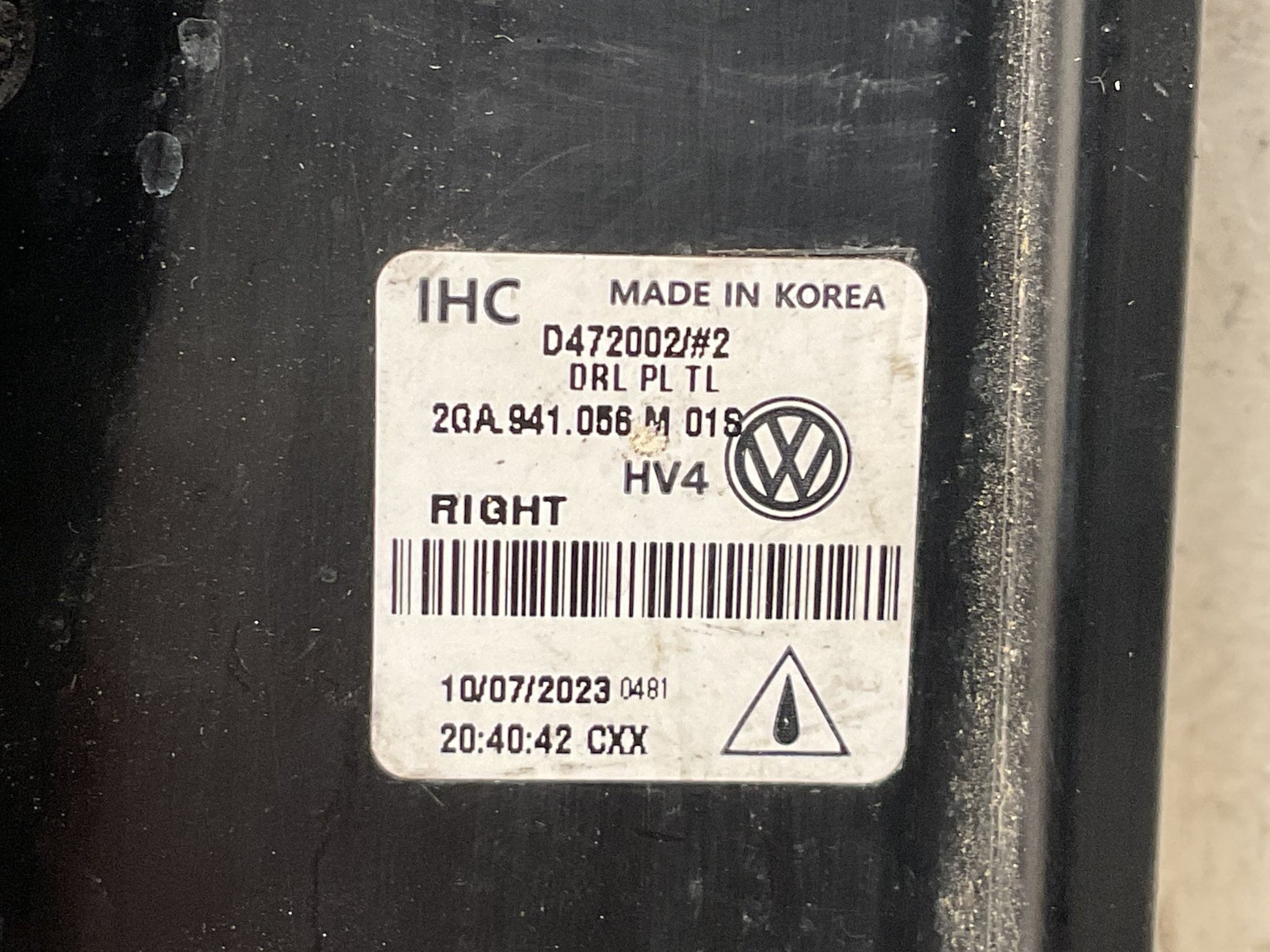 Antiniebla dcho VW T - Roc R - Line 22 - 25 - 2GA941056M