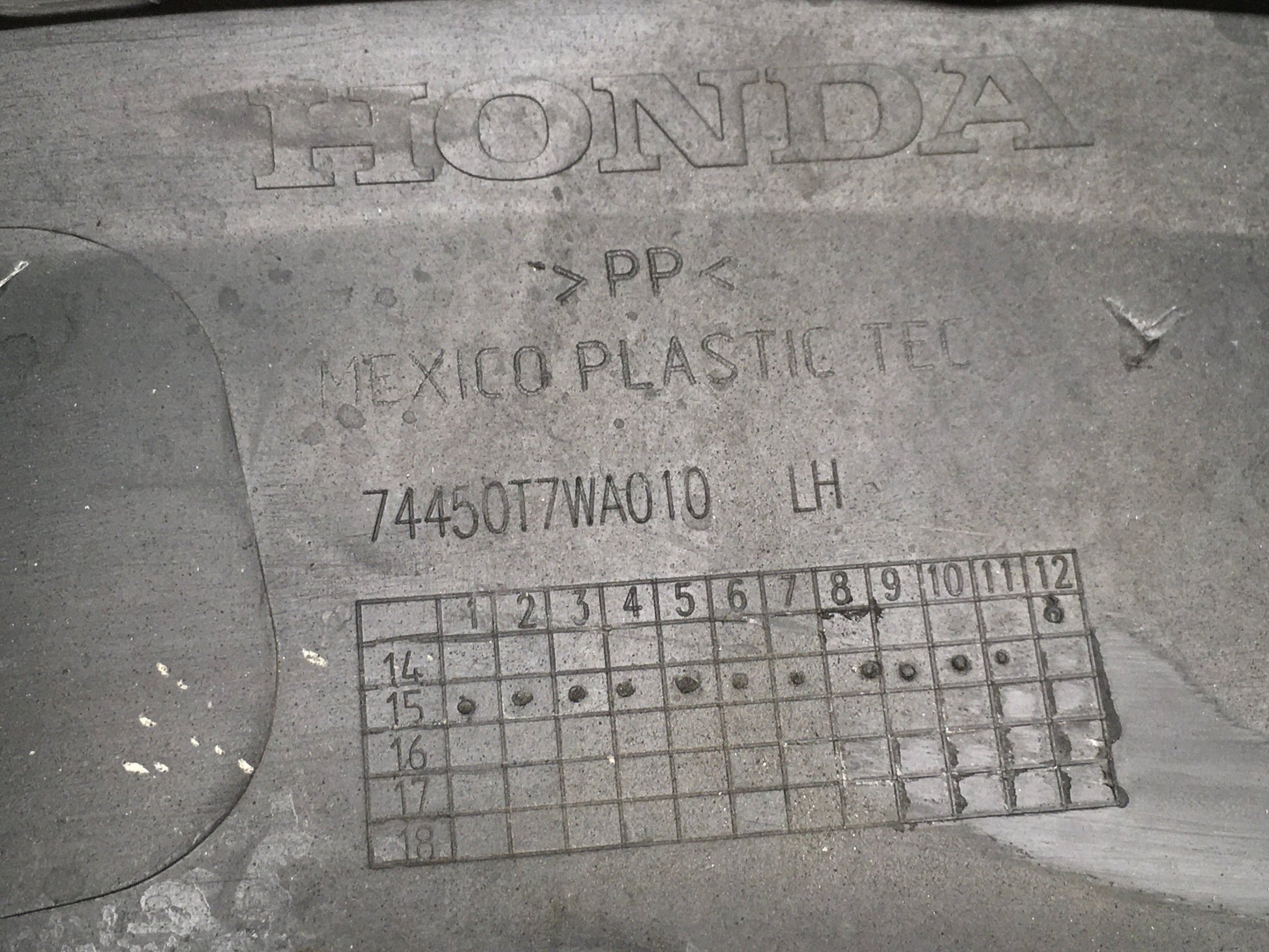 Arco rueda tra izq Honda HR - V II RU - 74450T7WA010