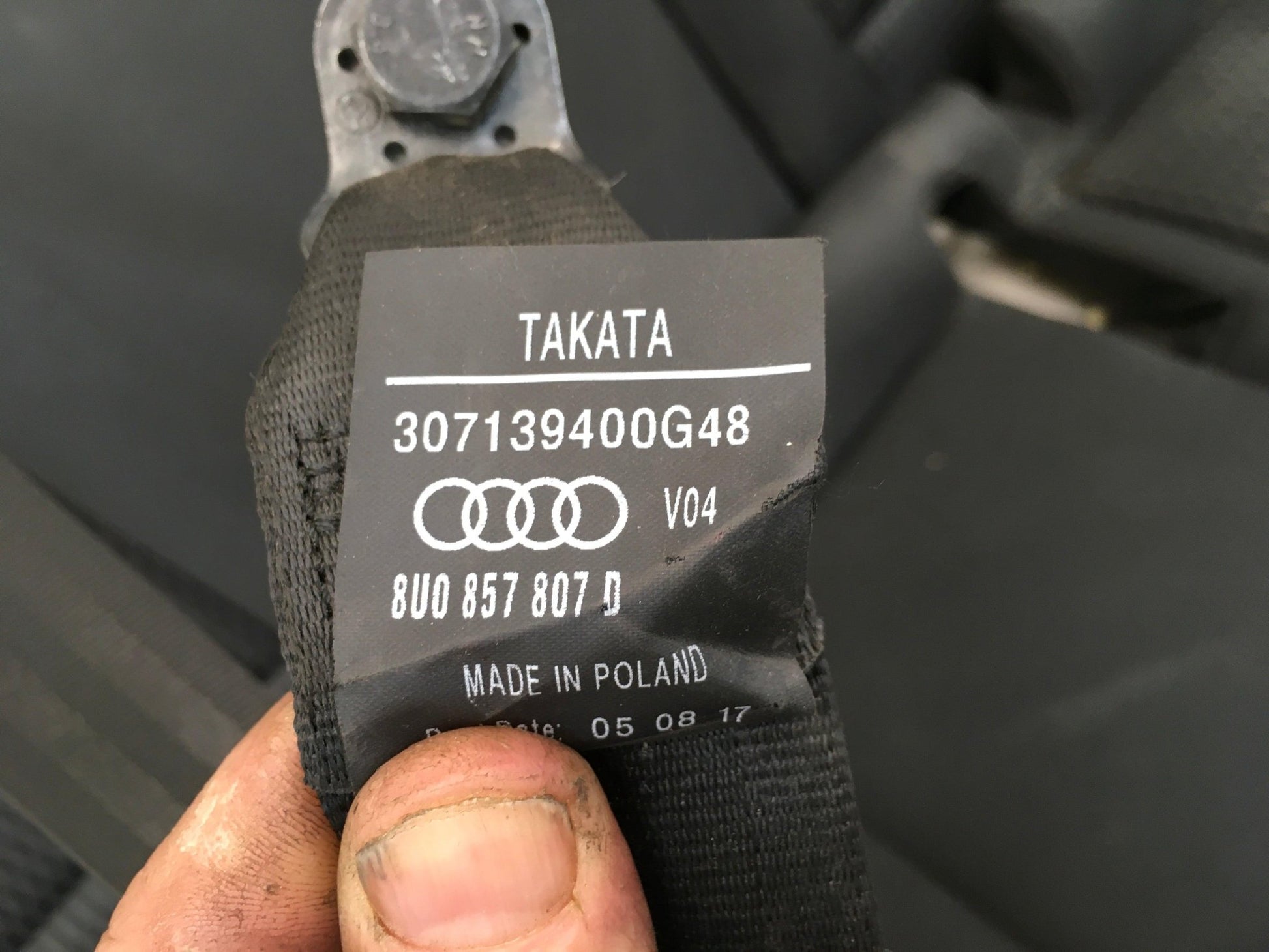 Asientos traseros Audi Q3 8U - 8U0857807D