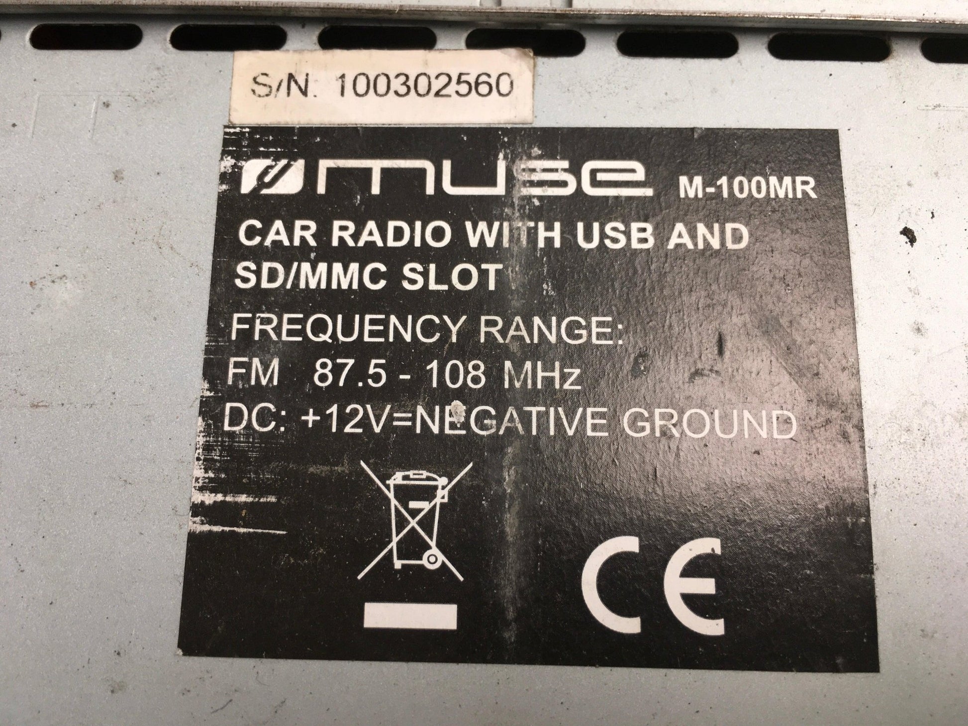 Auto Radio Muse M - 100MR - 100302560
