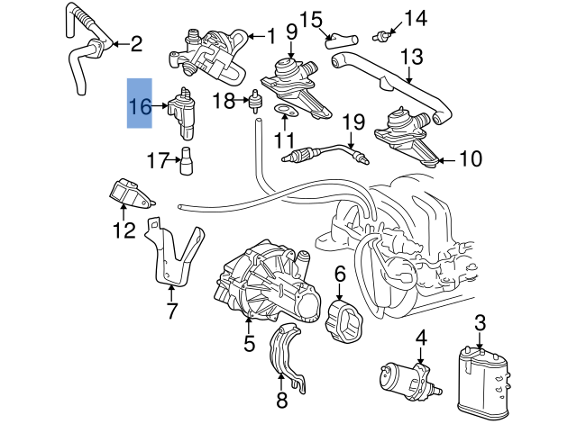 Valvula Solenoide Mercedes 0025407097