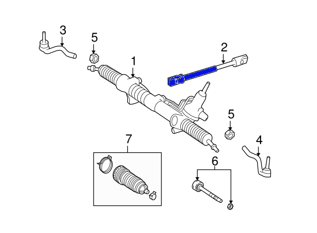 Columna direccion Mercedes W164